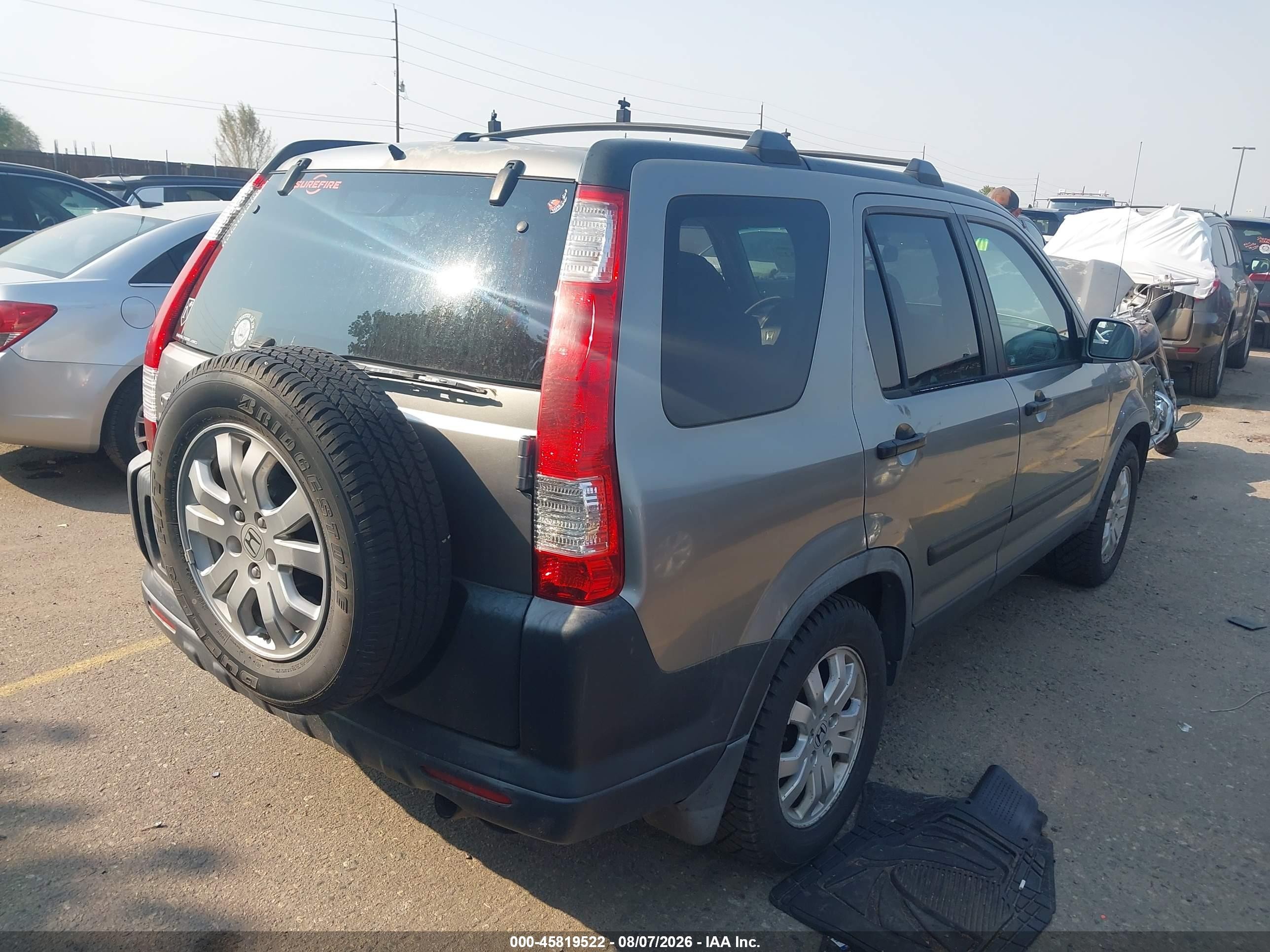 2005 Honda Cr-v Ex Silver vin: JHLRD77875C047308