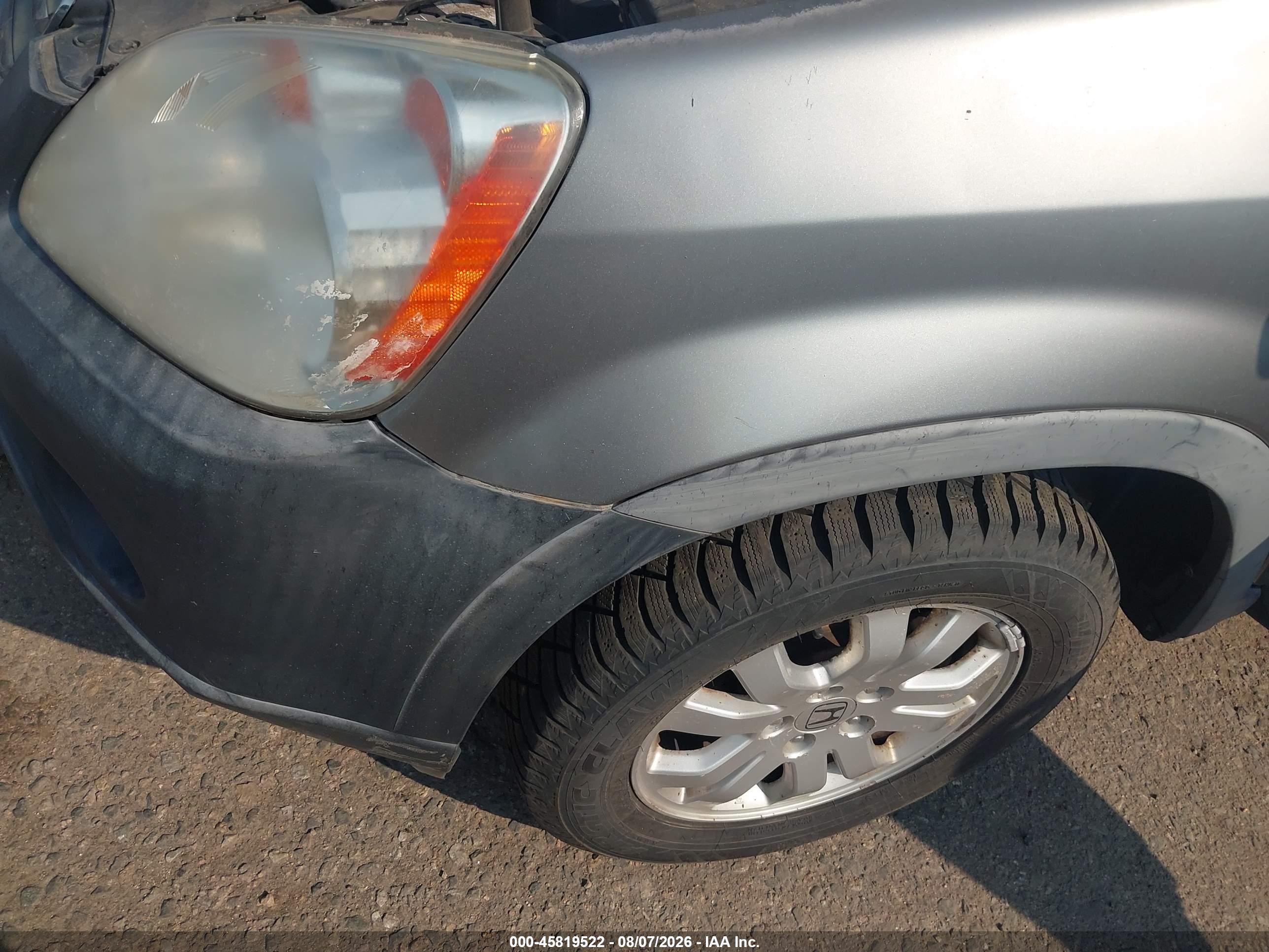 2005 Honda Cr-v Ex Silver vin: JHLRD77875C047308