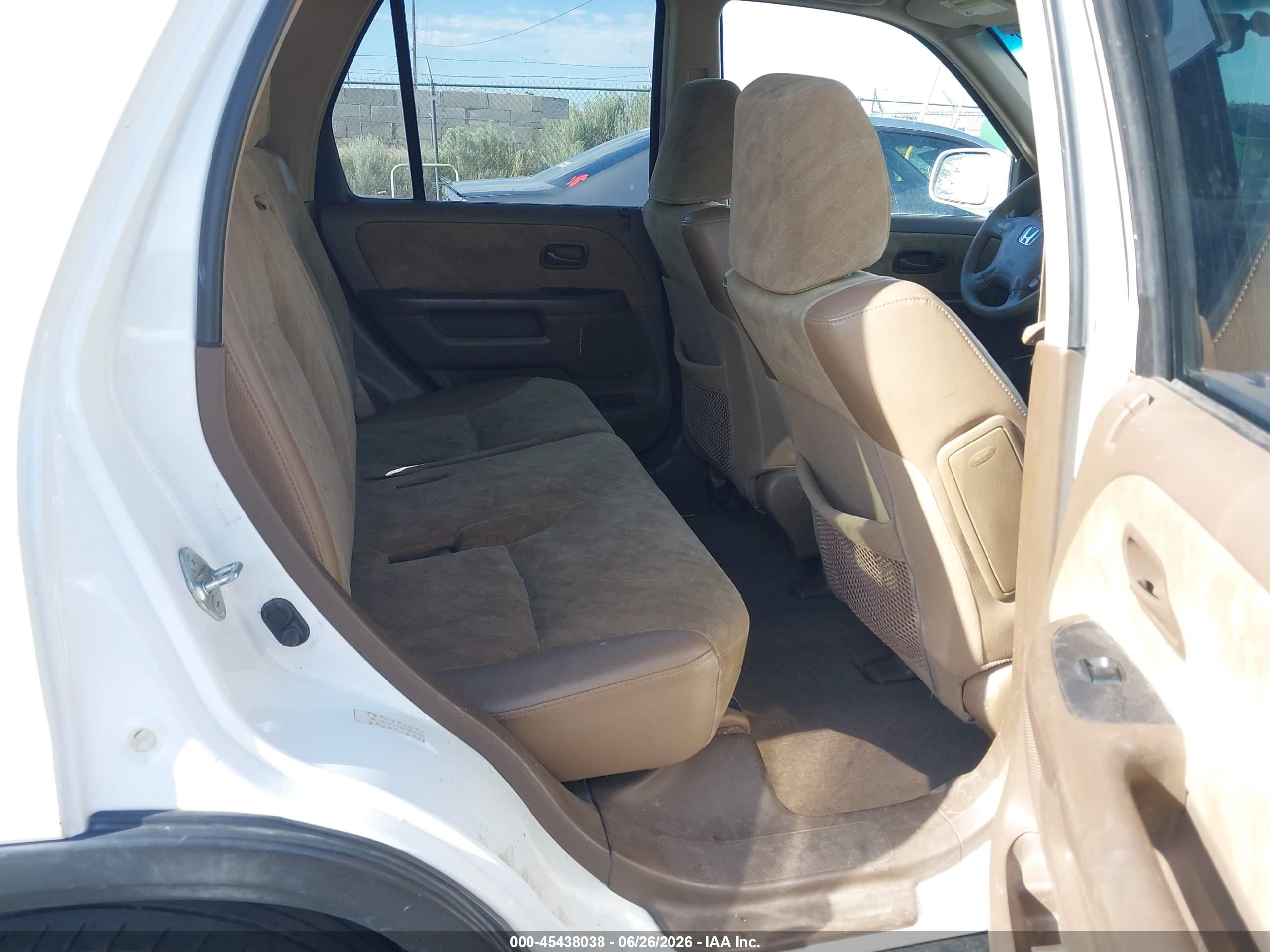 2002 Honda Cr-v Ex White vin: JHLRD77892C082296