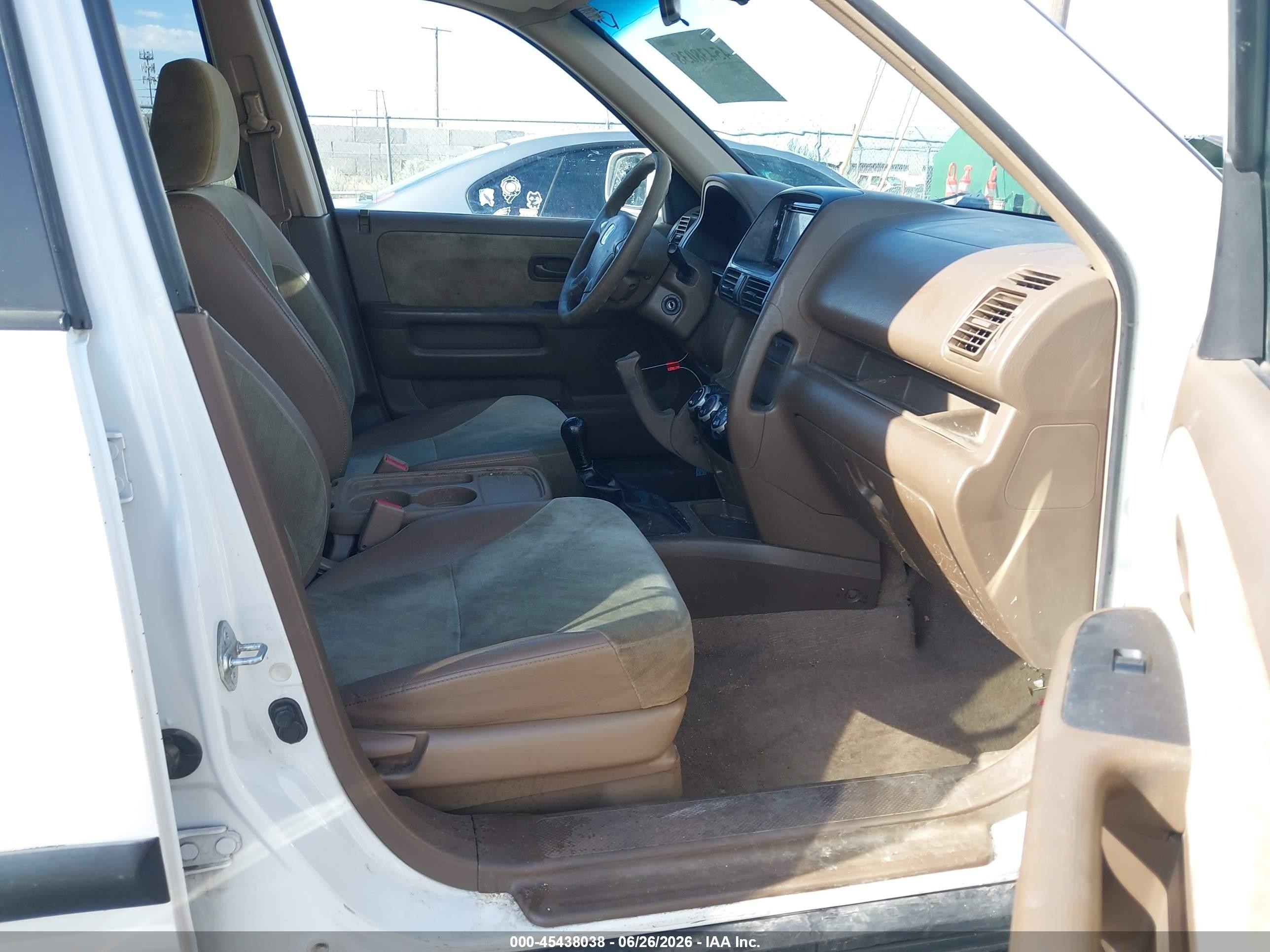2002 Honda Cr-v Ex White vin: JHLRD77892C082296