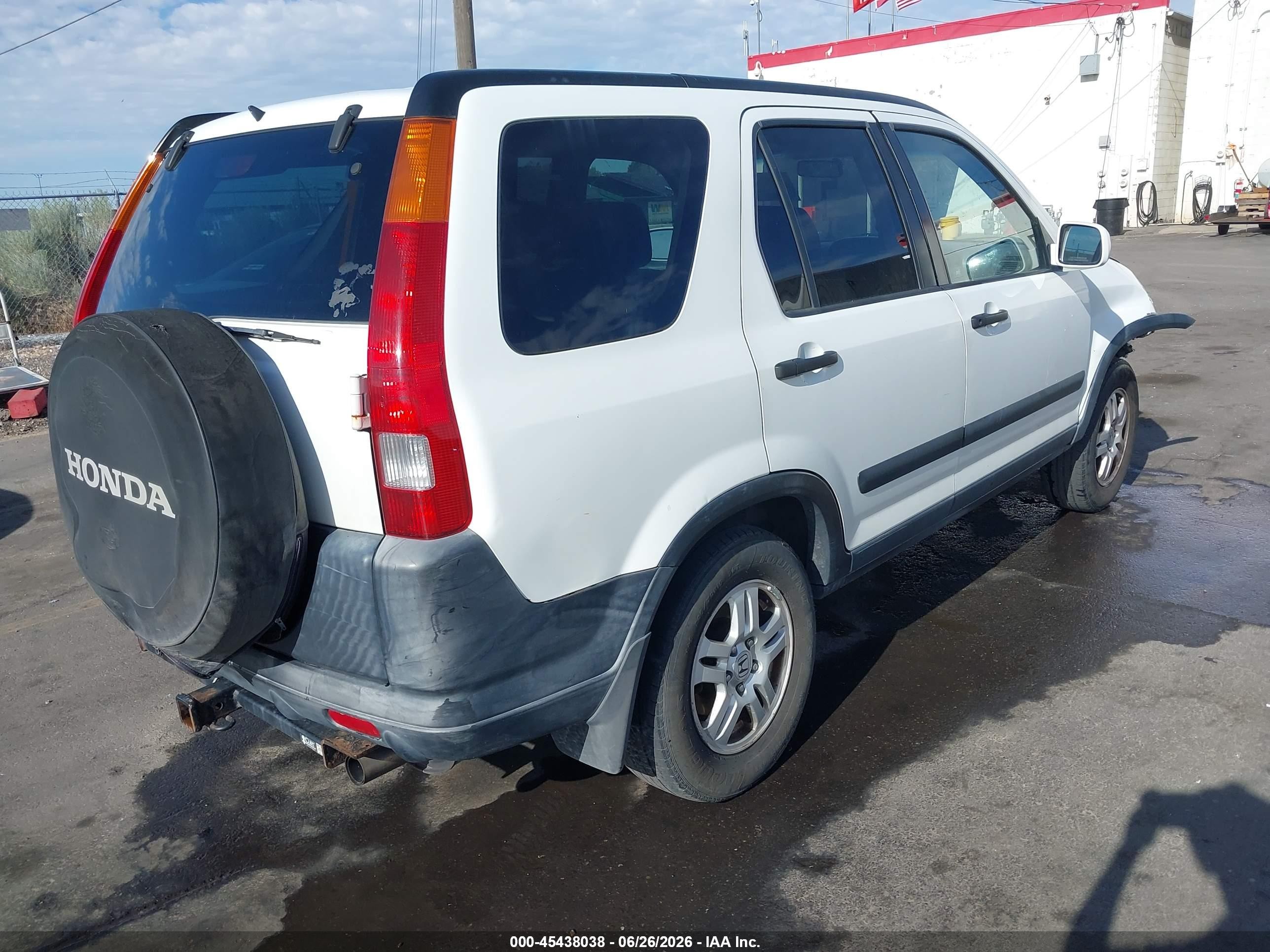 2002 Honda Cr-v Ex White vin: JHLRD77892C082296
