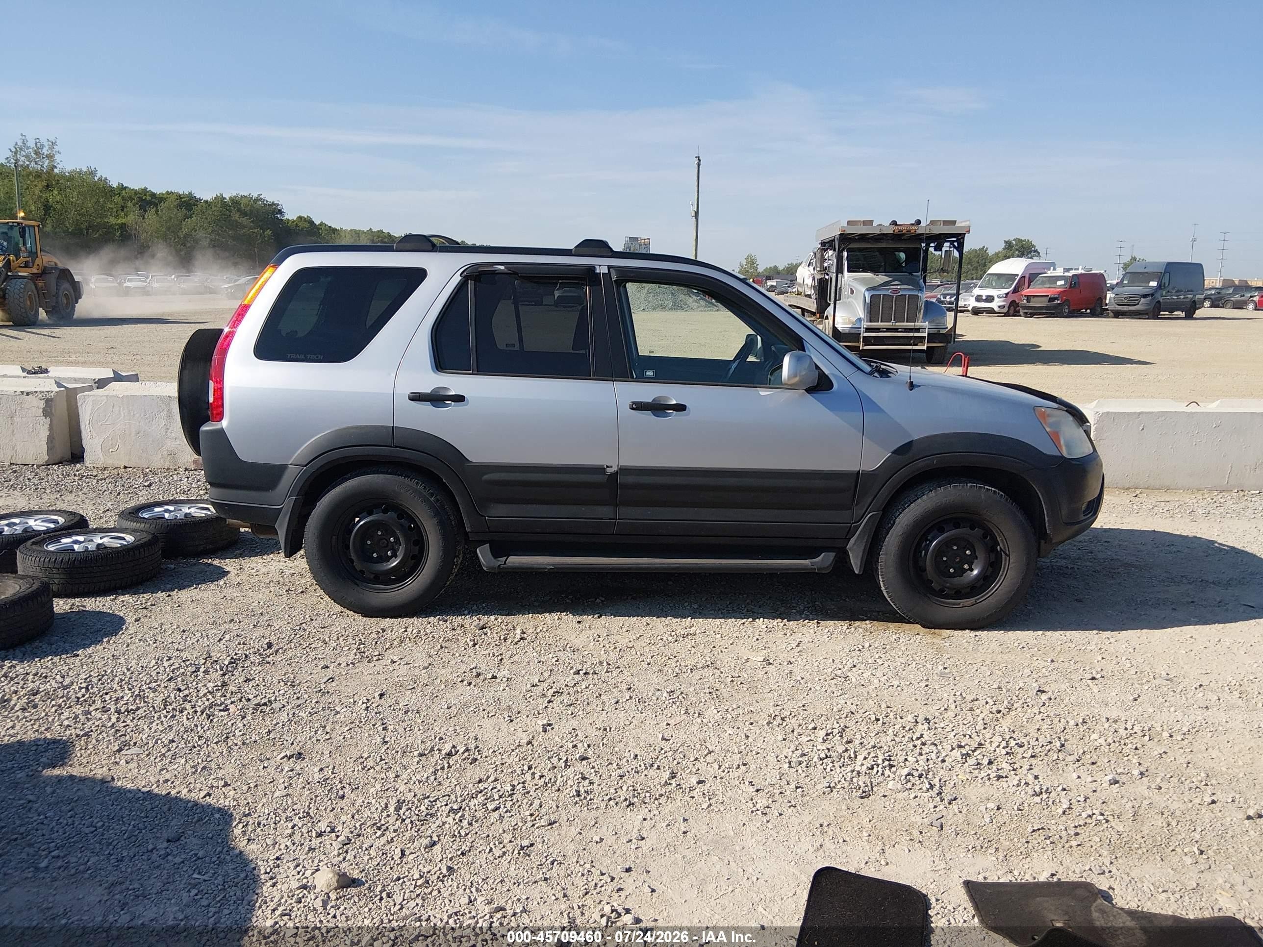 2004 Honda Cr-v Ex Gray vin: JHLRD77894C035658