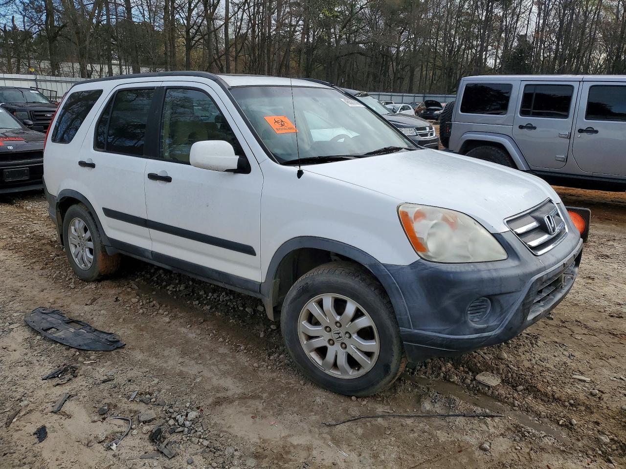 2005 Honda Cr-v Ex Белый vin: JHLRD778X5C058478
