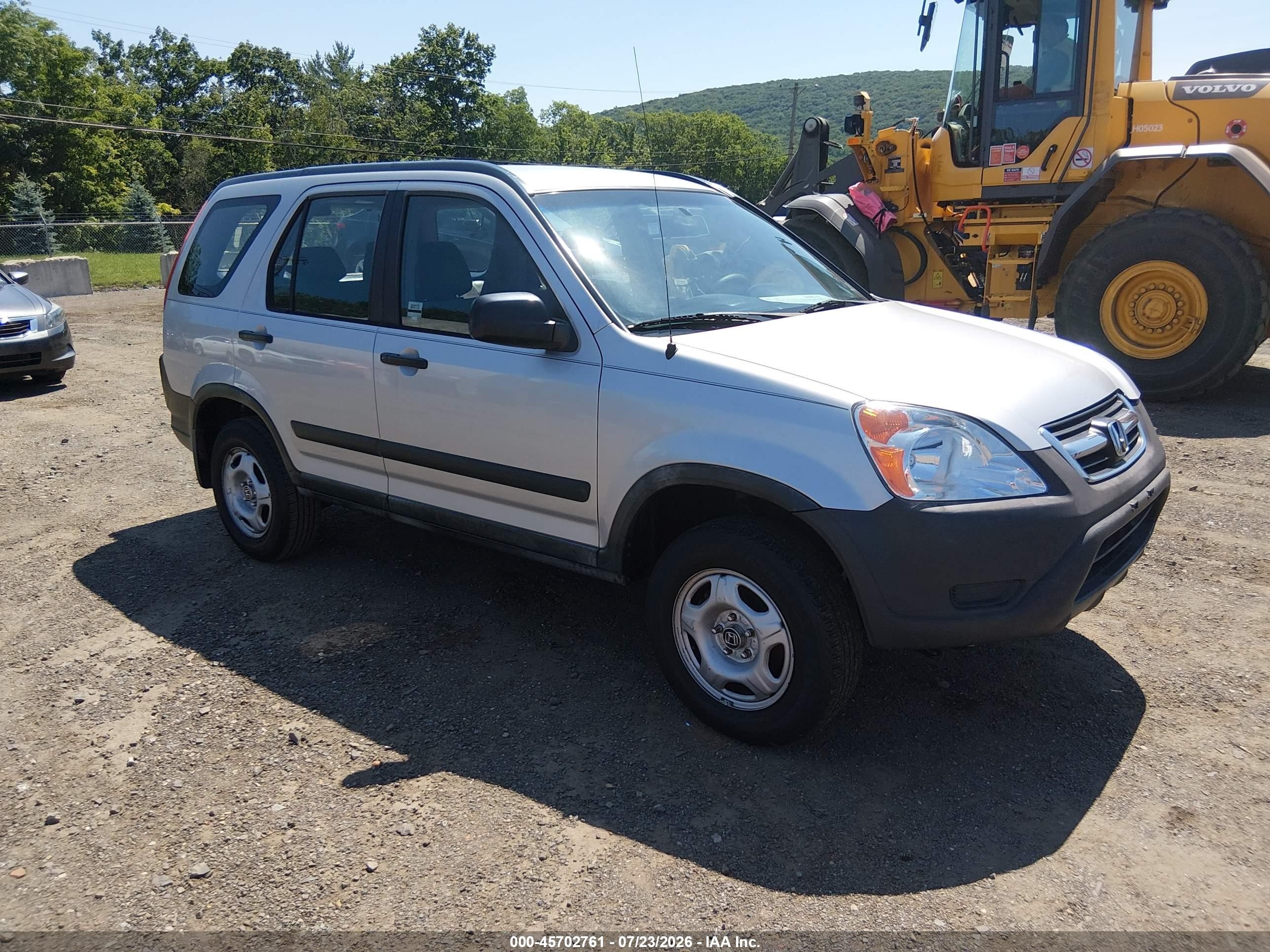2002 Honda Cr-v Lx Silver vin: JHLRD78402C010401