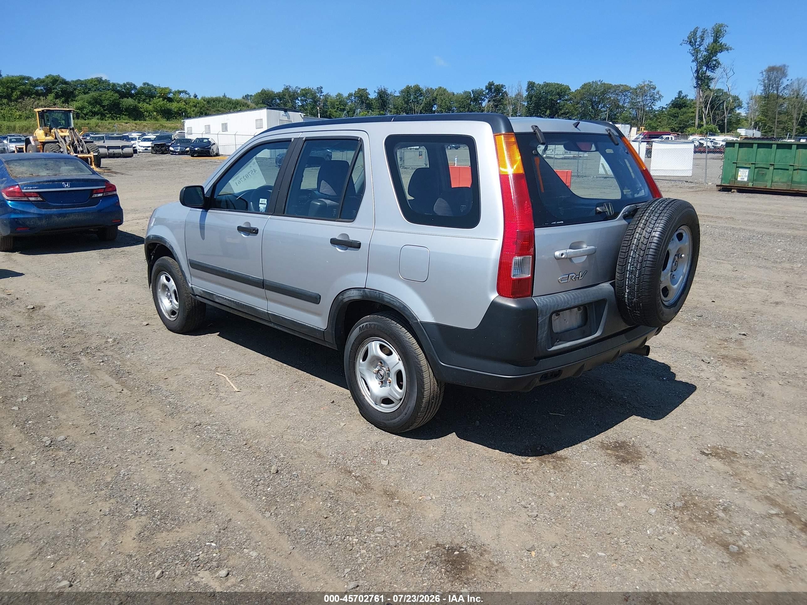 2002 Honda Cr-v Lx Silver vin: JHLRD78402C010401