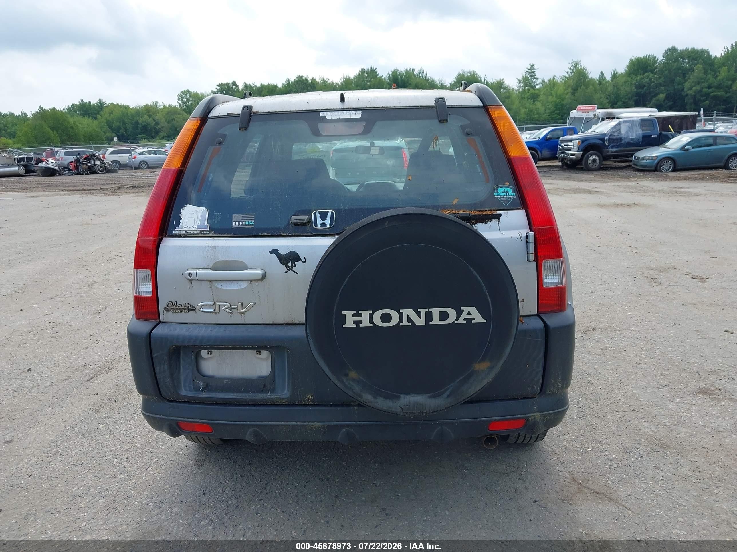 2002 Honda Cr-v Lx Silver vin: JHLRD78402C073501