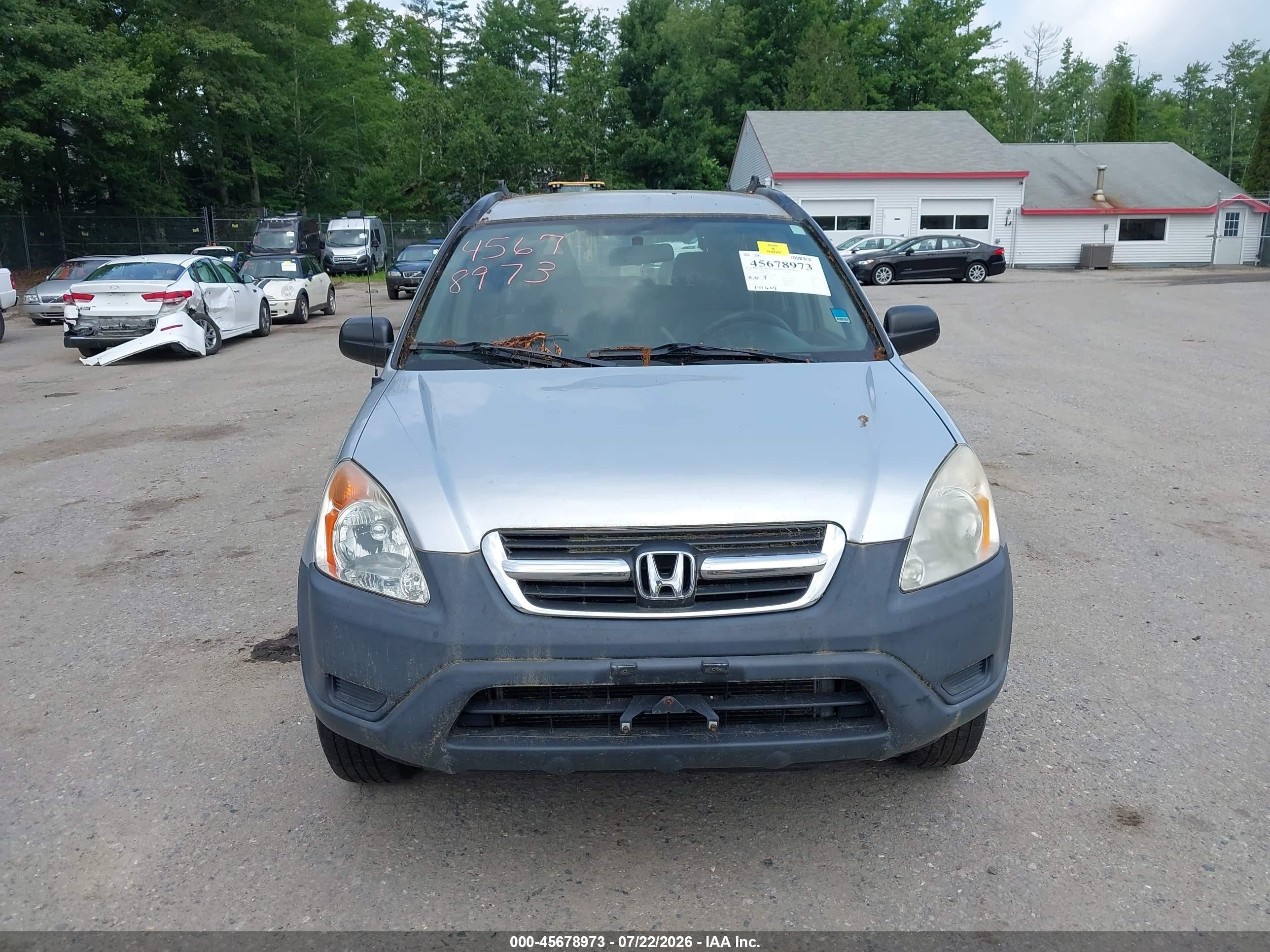 2002 Honda Cr-v Lx Silver vin: JHLRD78402C073501