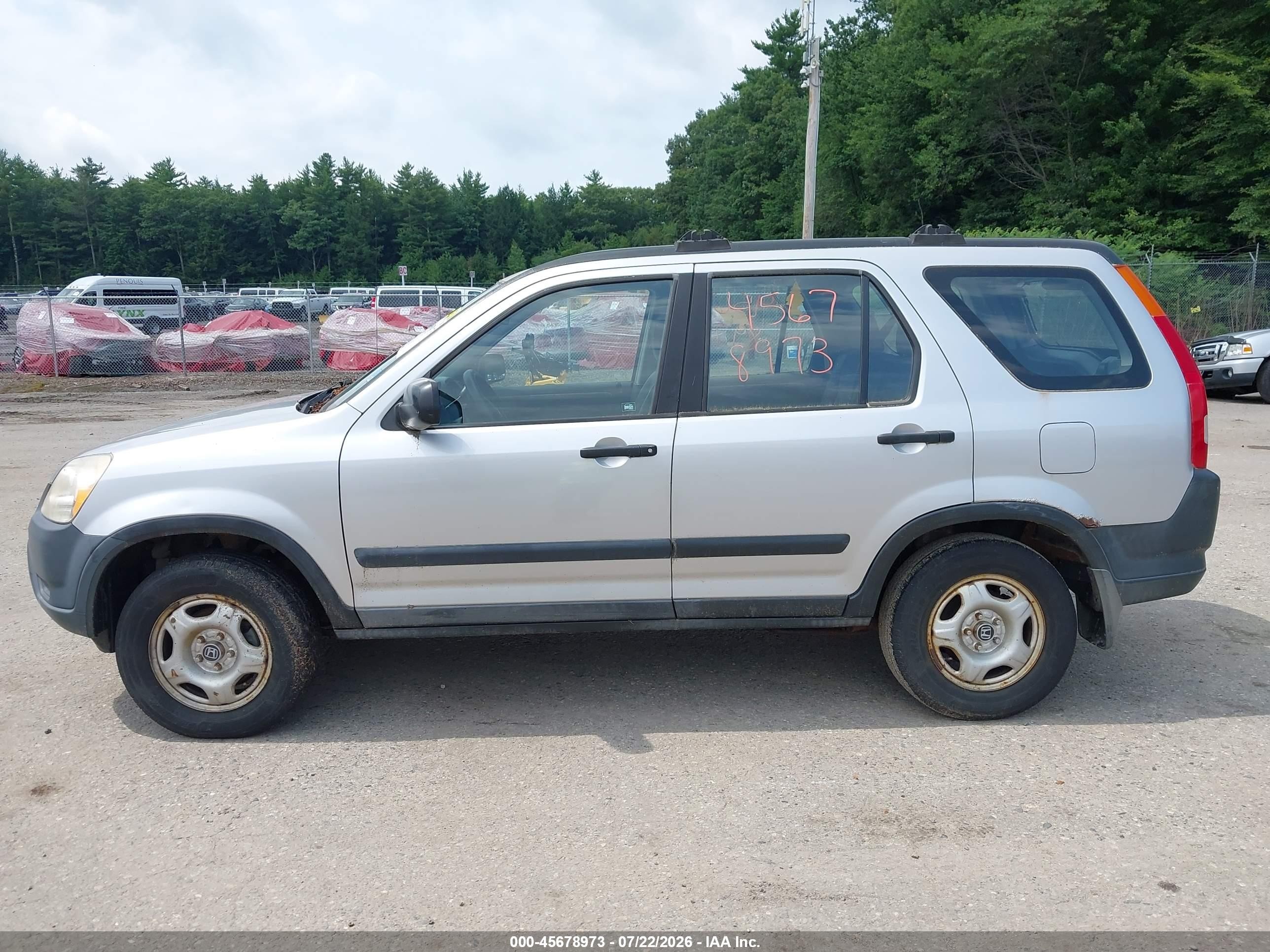 2002 Honda Cr-v Lx Silver vin: JHLRD78402C073501