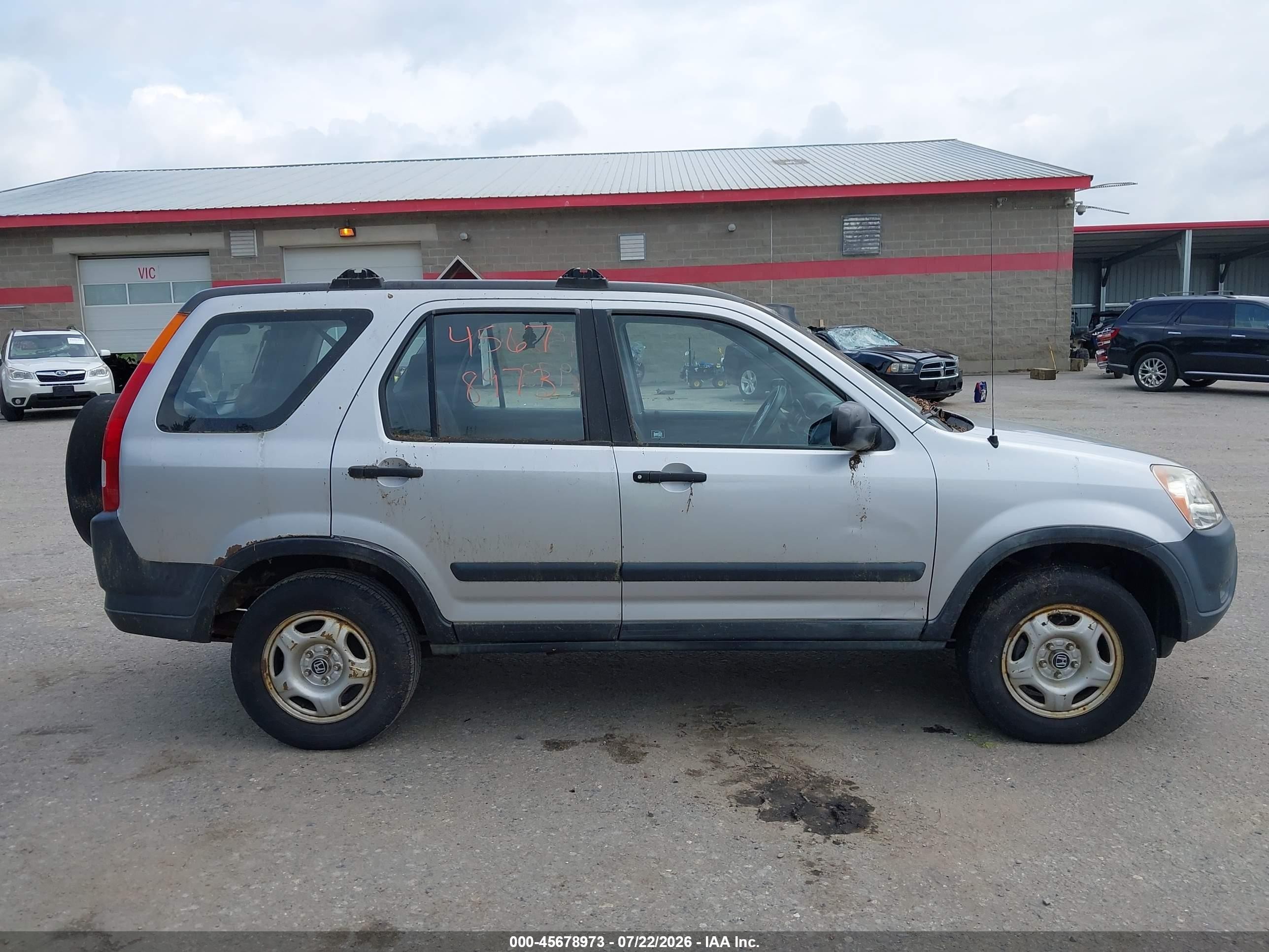 2002 Honda Cr-v Lx Silver vin: JHLRD78402C073501