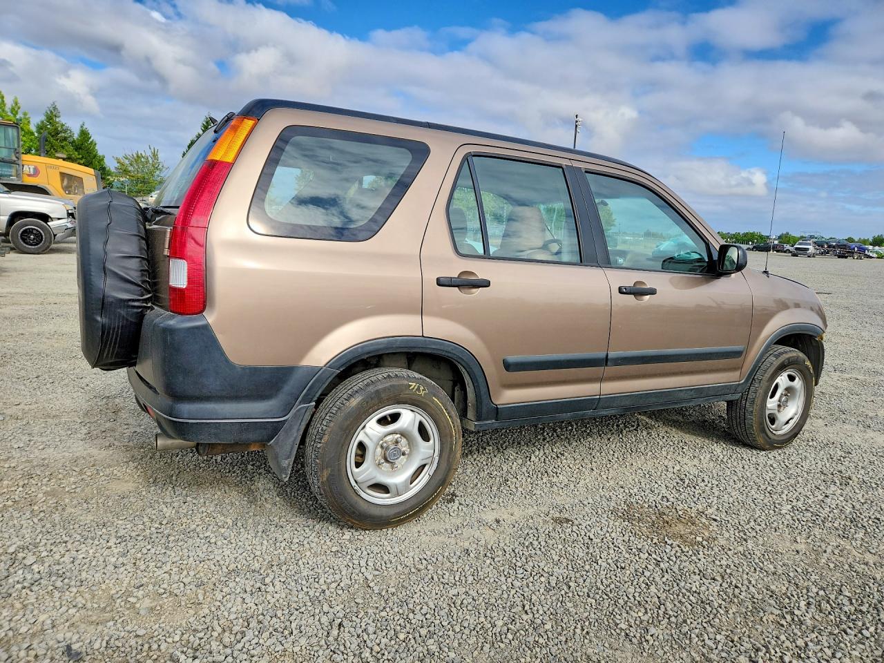 2004 Honda Cr-v Lx Tan vin: JHLRD78404C017593