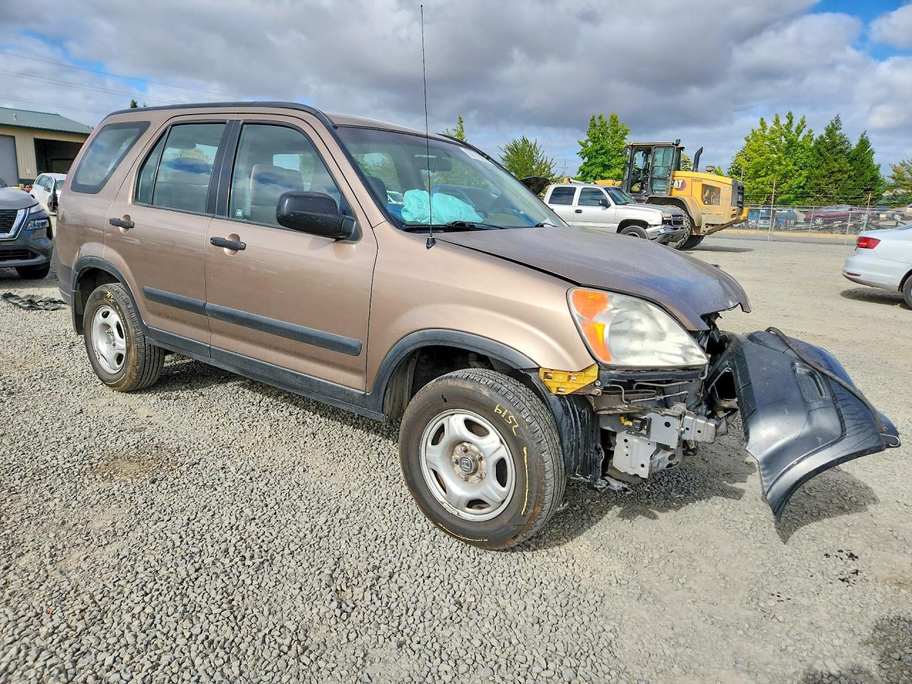 2004 Honda Cr-v Lx Tan vin: JHLRD78404C017593