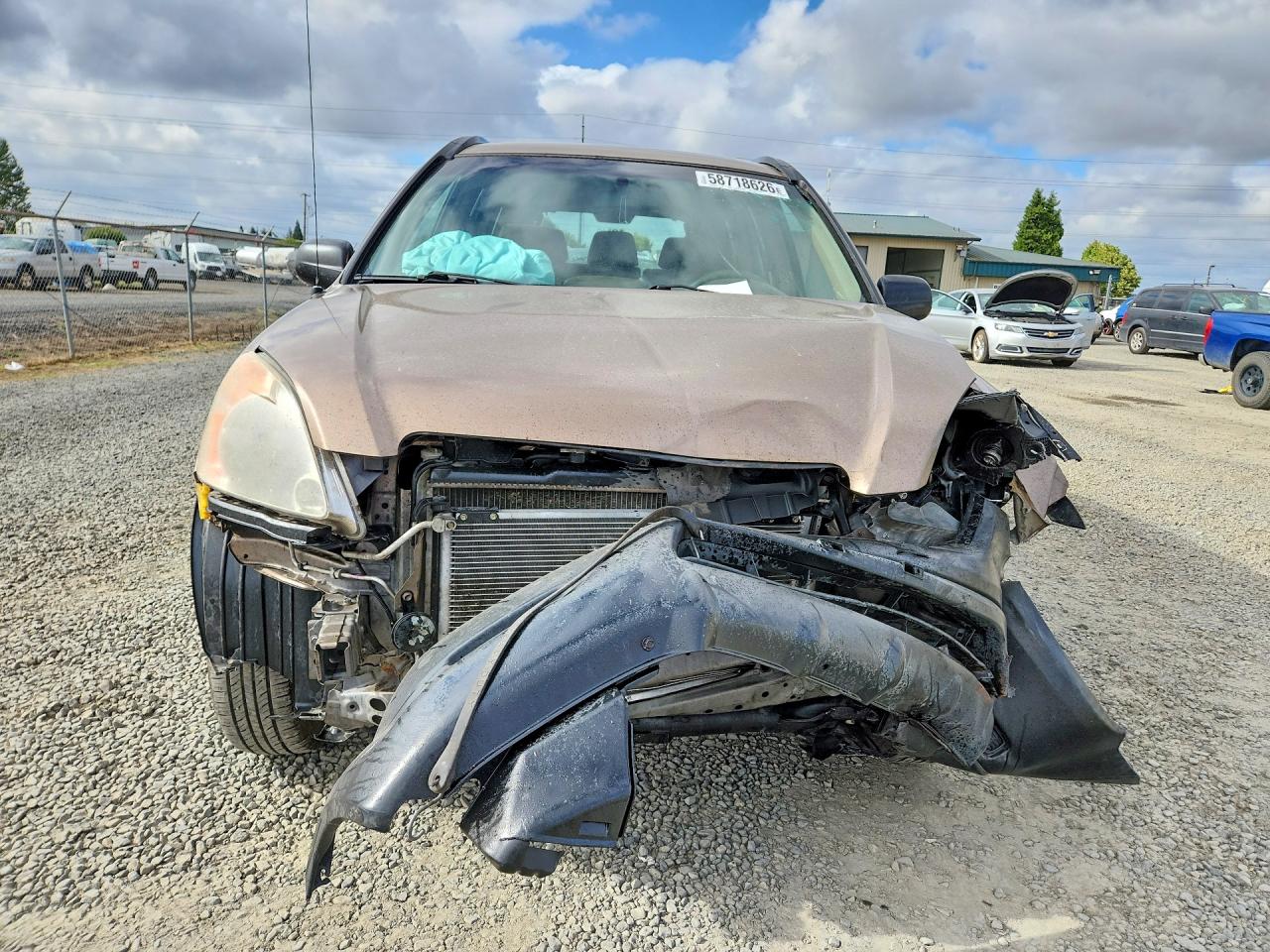 2004 Honda Cr-v Lx Tan vin: JHLRD78404C017593