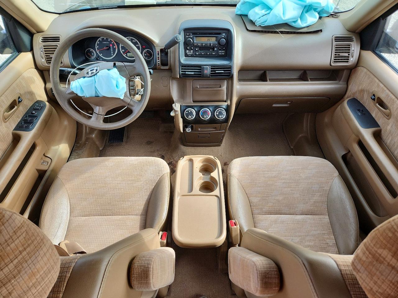 2004 Honda Cr-v Lx Tan vin: JHLRD78404C017593