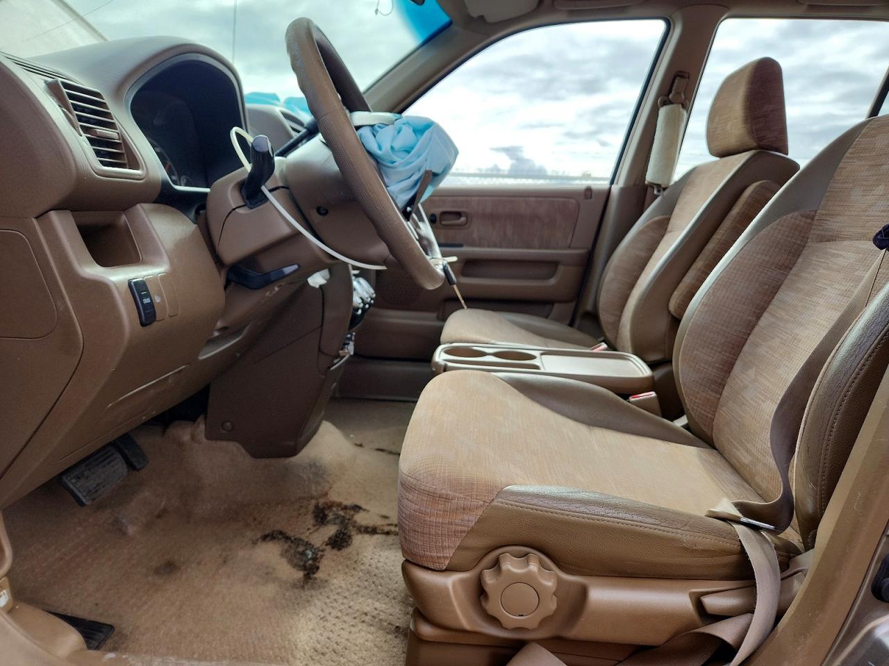 2004 Honda Cr-v Lx Tan vin: JHLRD78404C017593