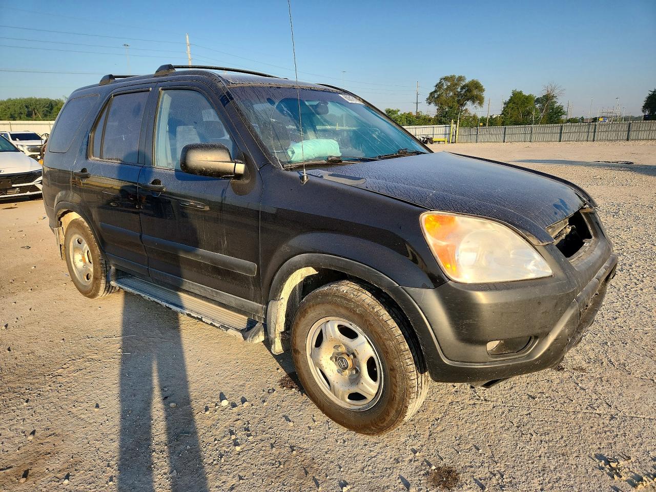 2004 Honda Cr-v Lx Black vin: JHLRD78414C003752