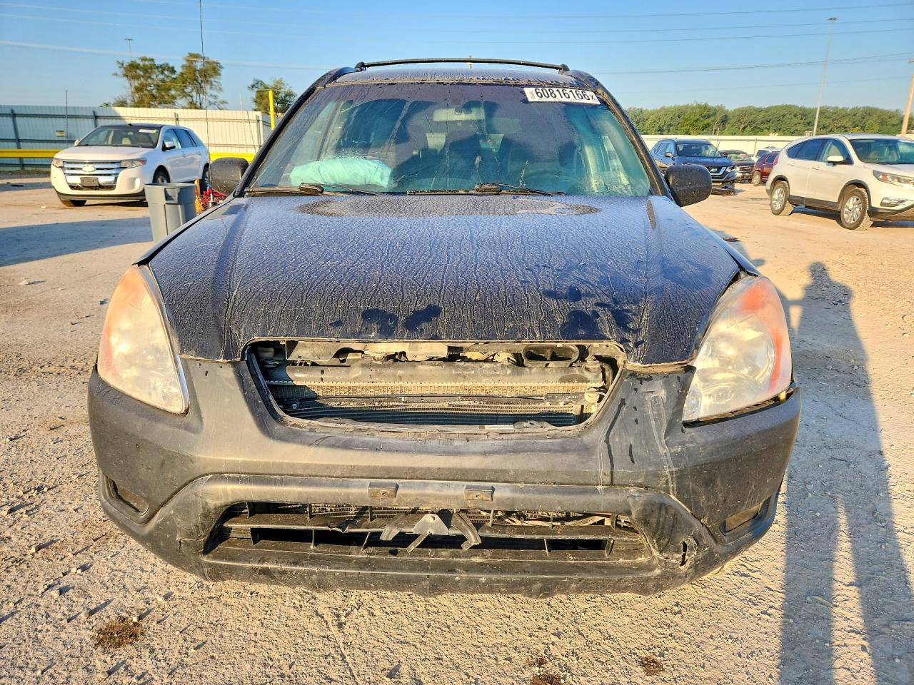 2004 Honda Cr-v Lx Black vin: JHLRD78414C003752