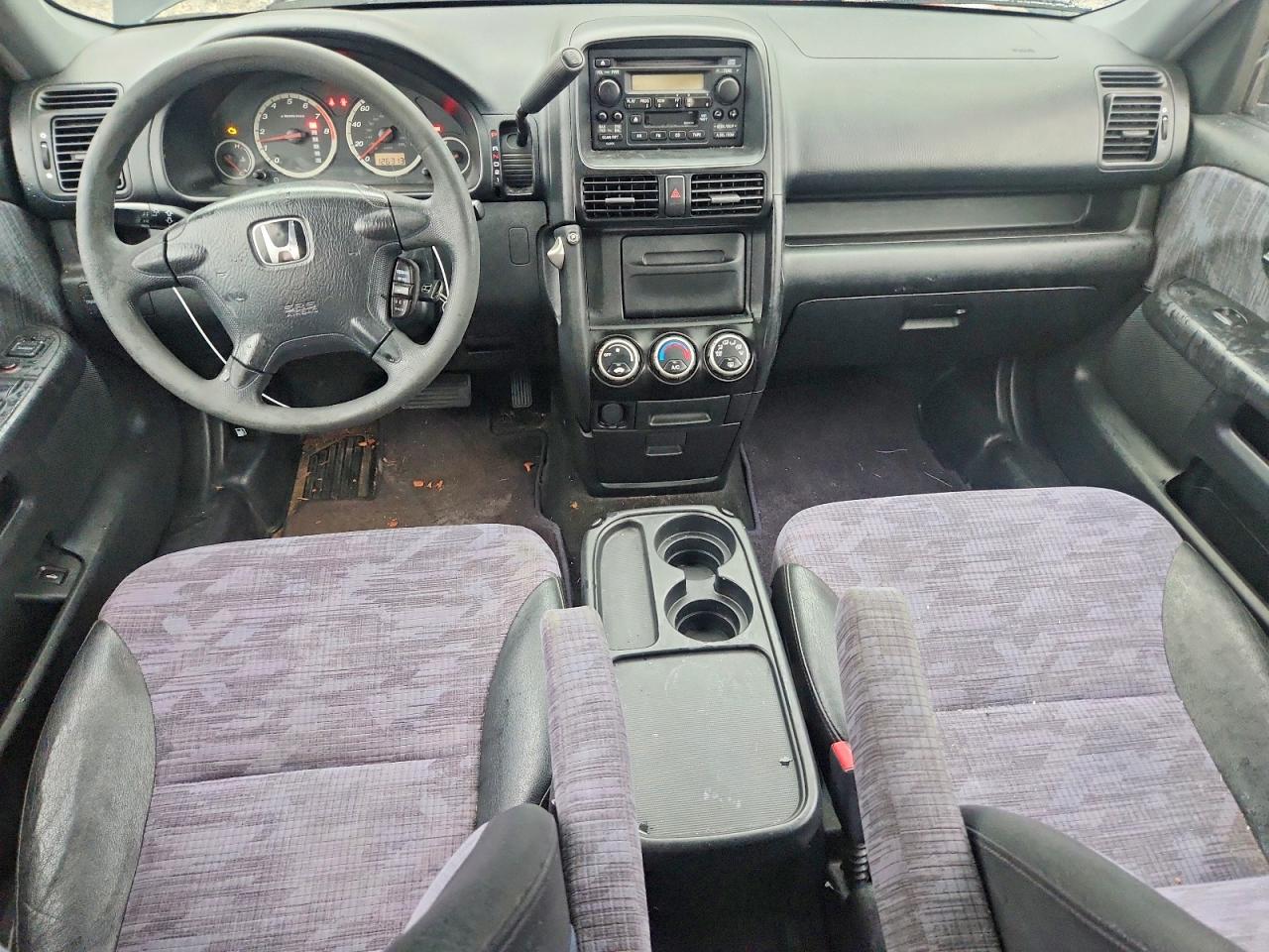 2004 Honda Cr-v Lx Black vin: JHLRD78414C024553