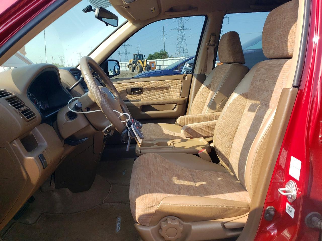 2002 Honda Cr-v Lx Burgundy vin: JHLRD78422C007497