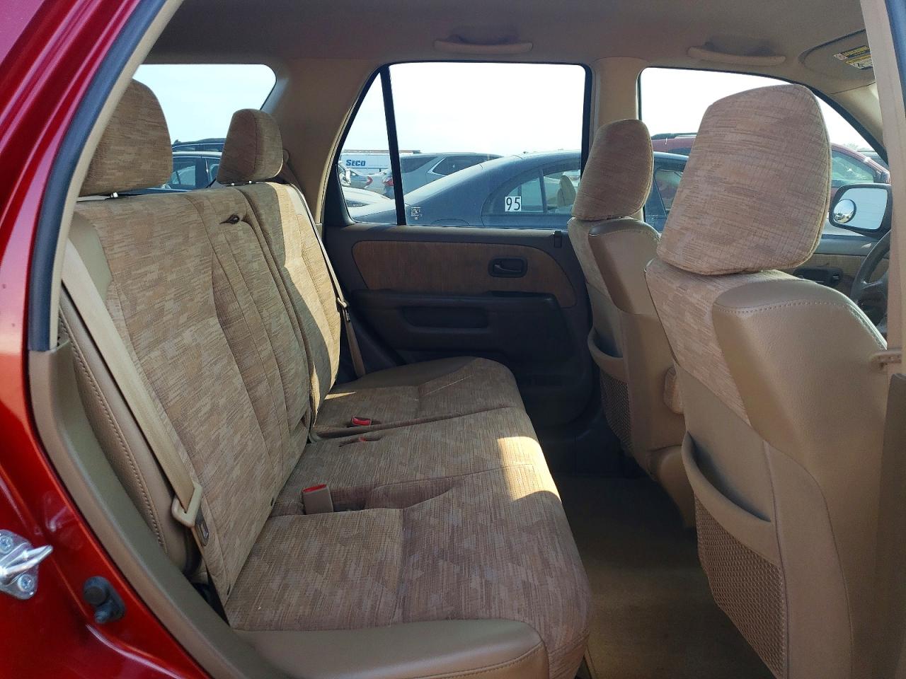 2002 Honda Cr-v Lx Burgundy vin: JHLRD78422C007497
