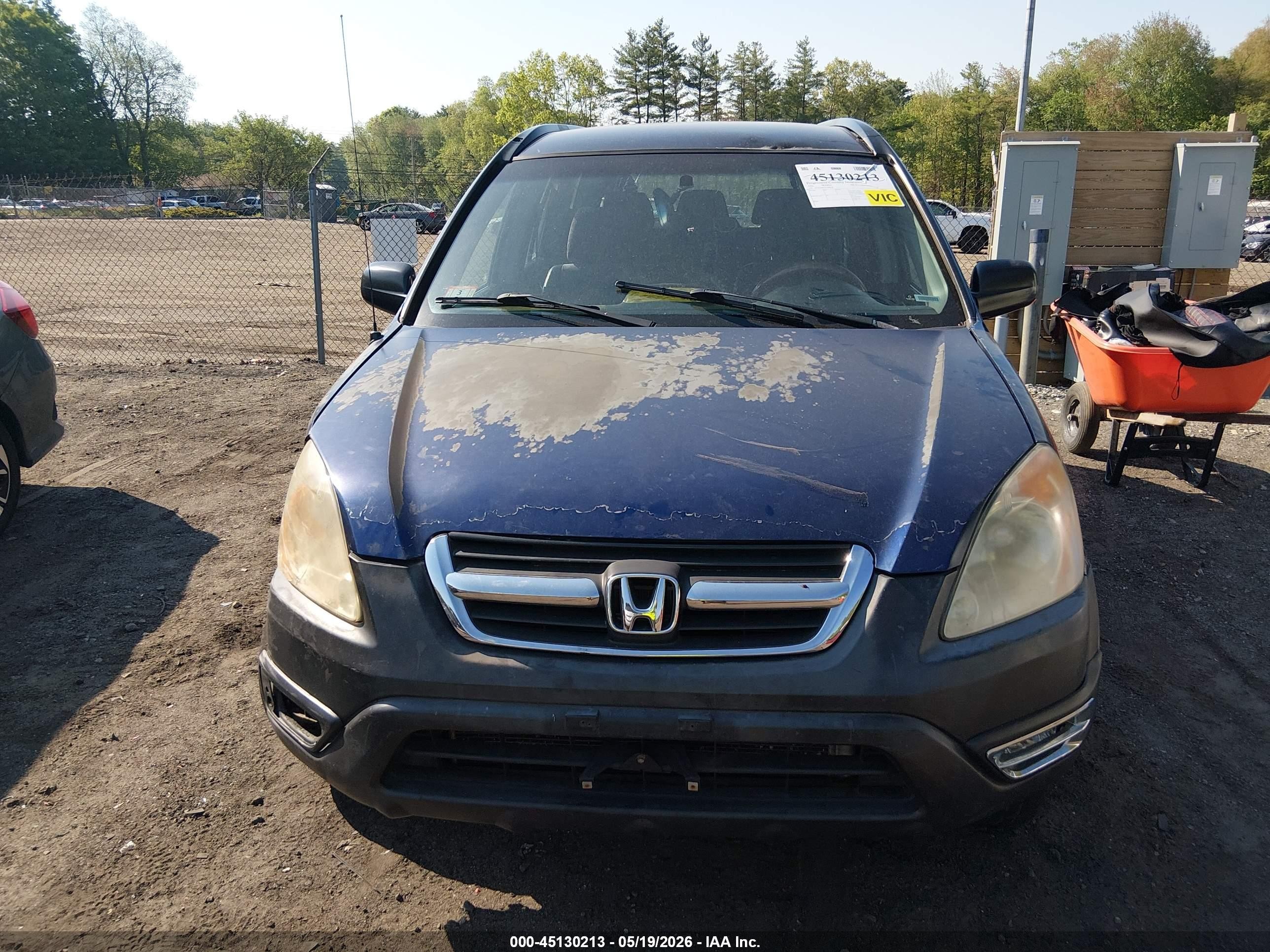 2002 Honda Cr-v Lx Синий vin: JHLRD78422C008438