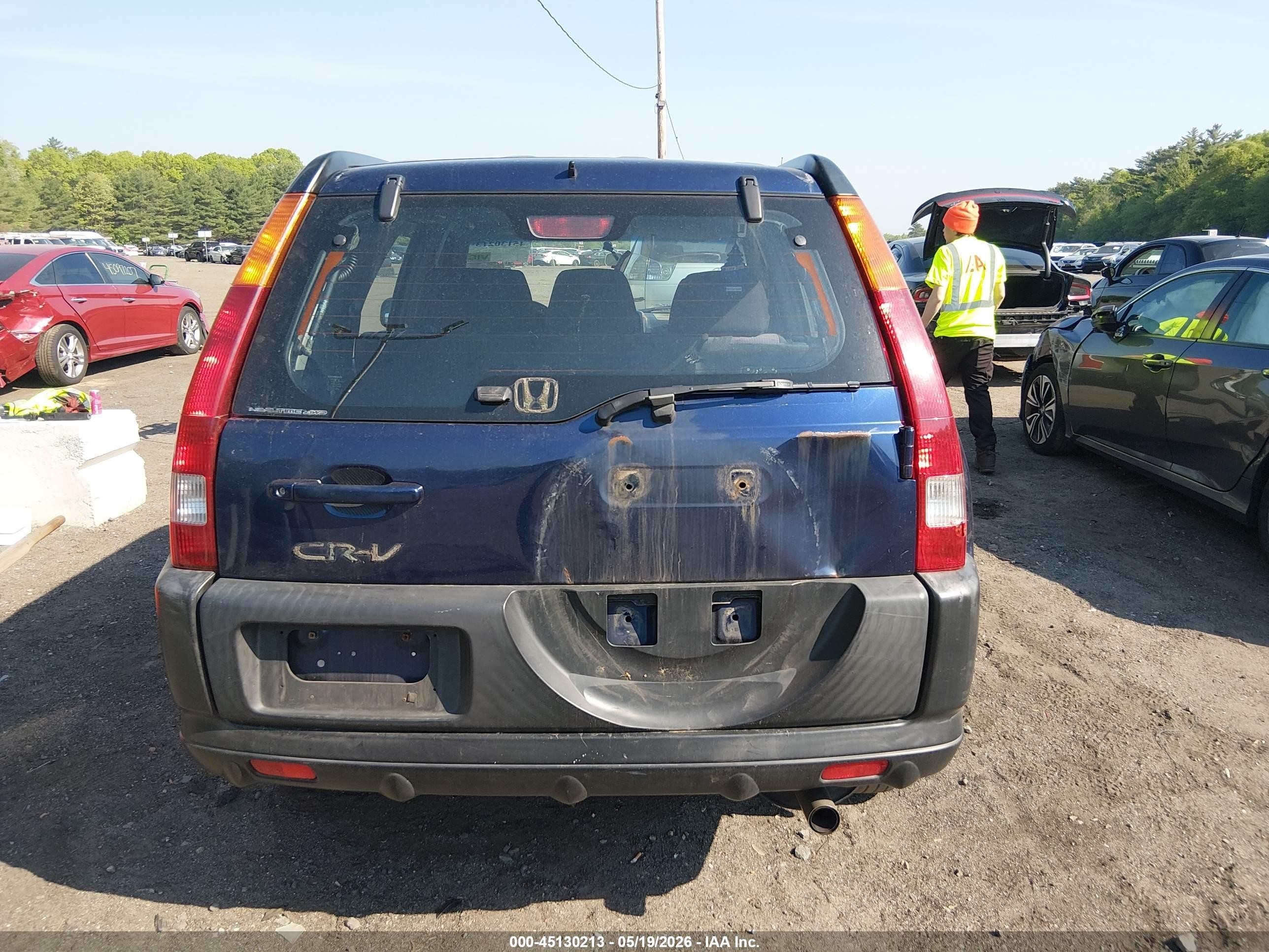 2002 Honda Cr-v Lx Синий vin: JHLRD78422C008438