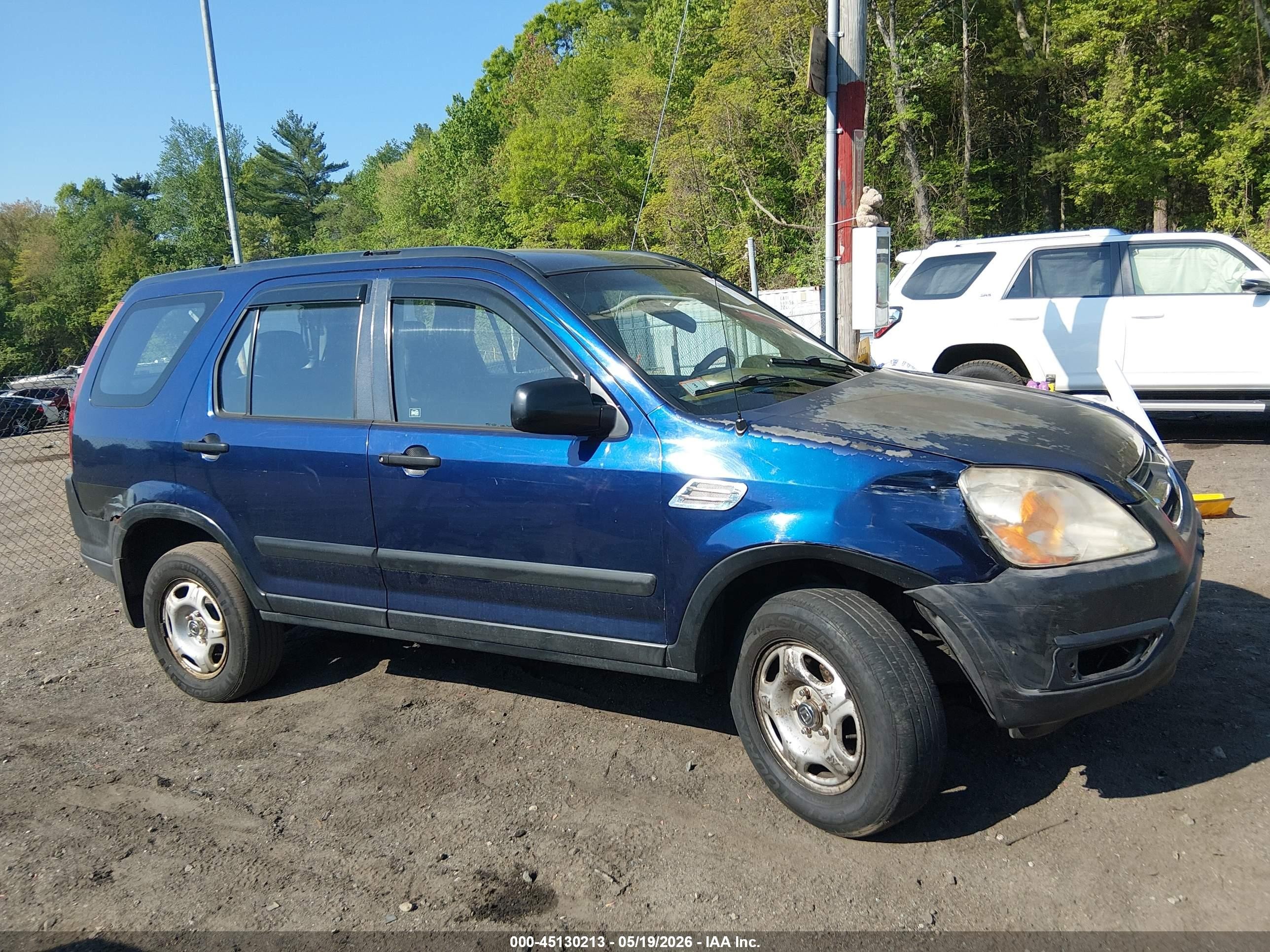 2002 Honda Cr-v Lx Синий vin: JHLRD78422C008438