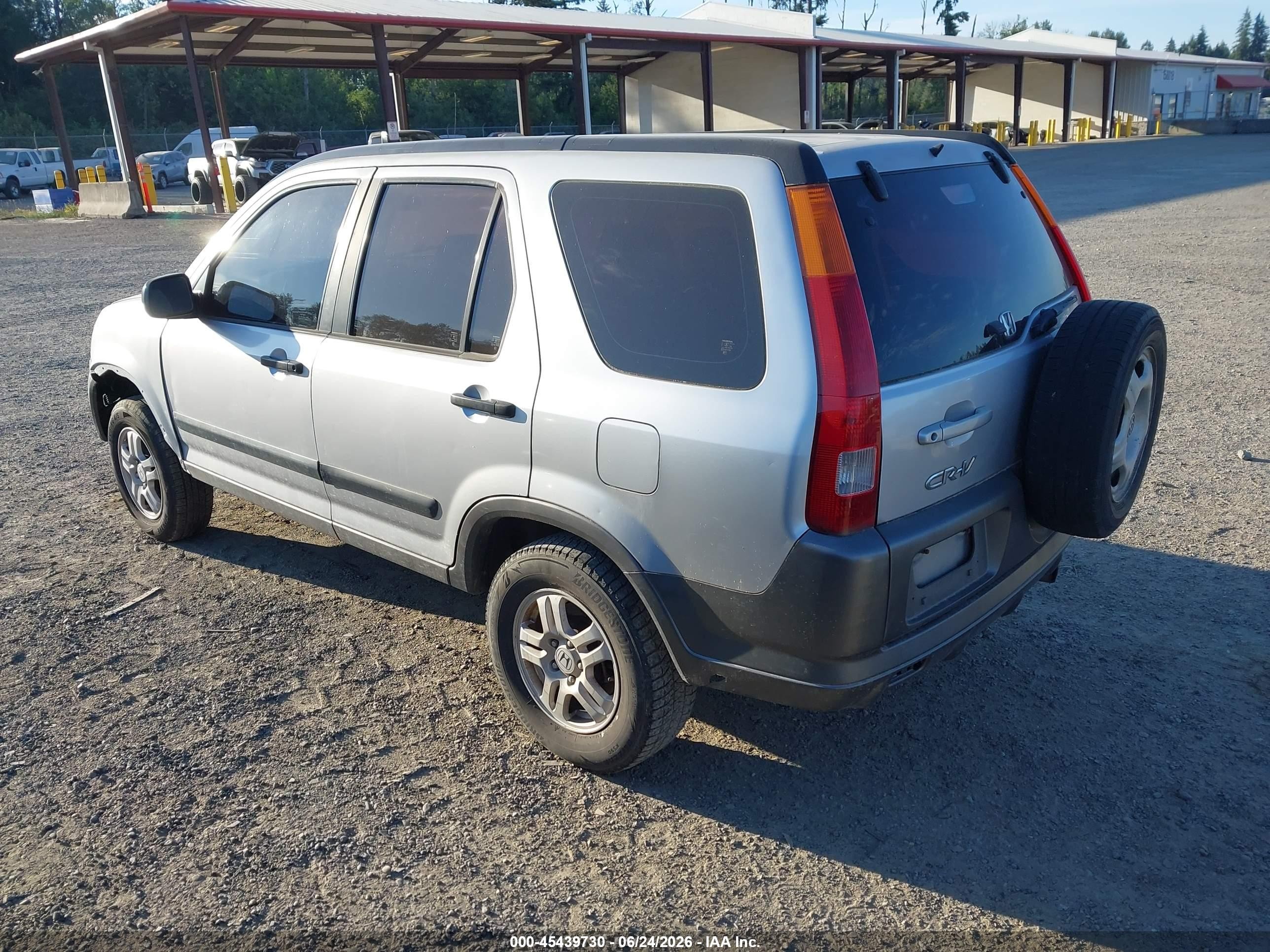 2002 Honda Cr-v Lx Silver vin: JHLRD78422C070552