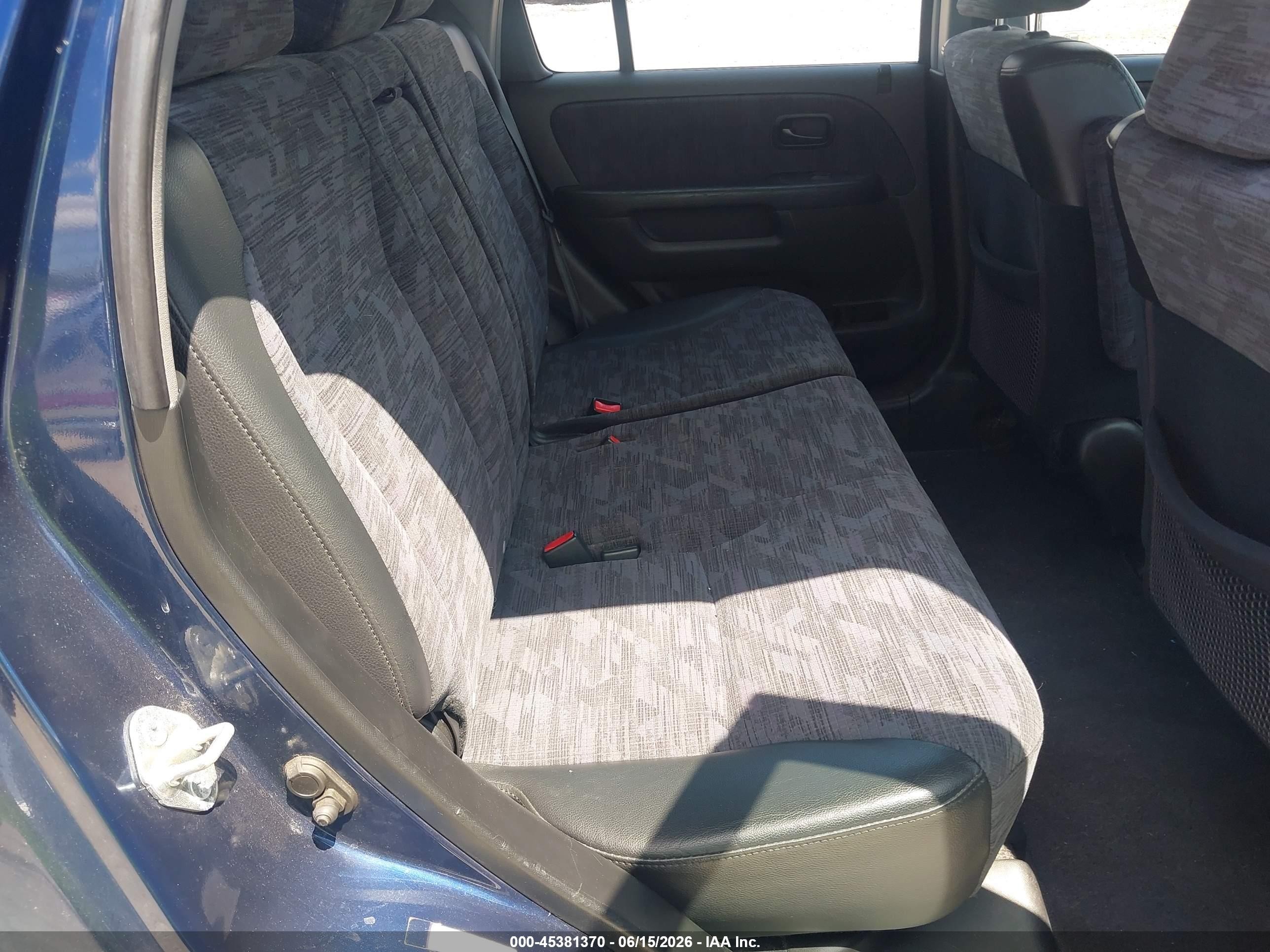 2002 Honda Cr-v Lx Blue vin: JHLRD78442C034152
