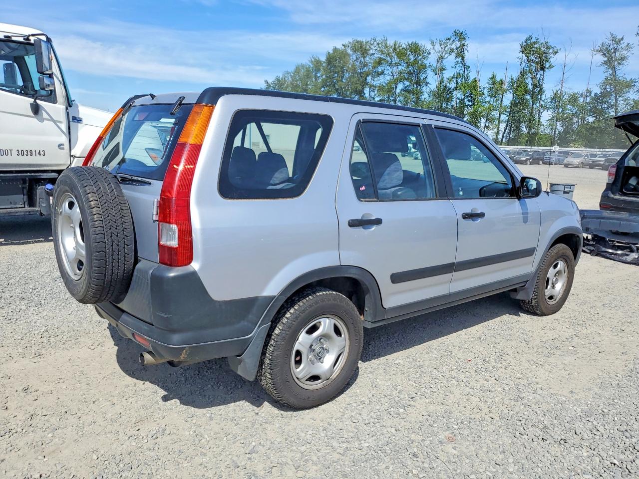 2004 Honda Cr-v Lx Silver vin: JHLRD78444C012543