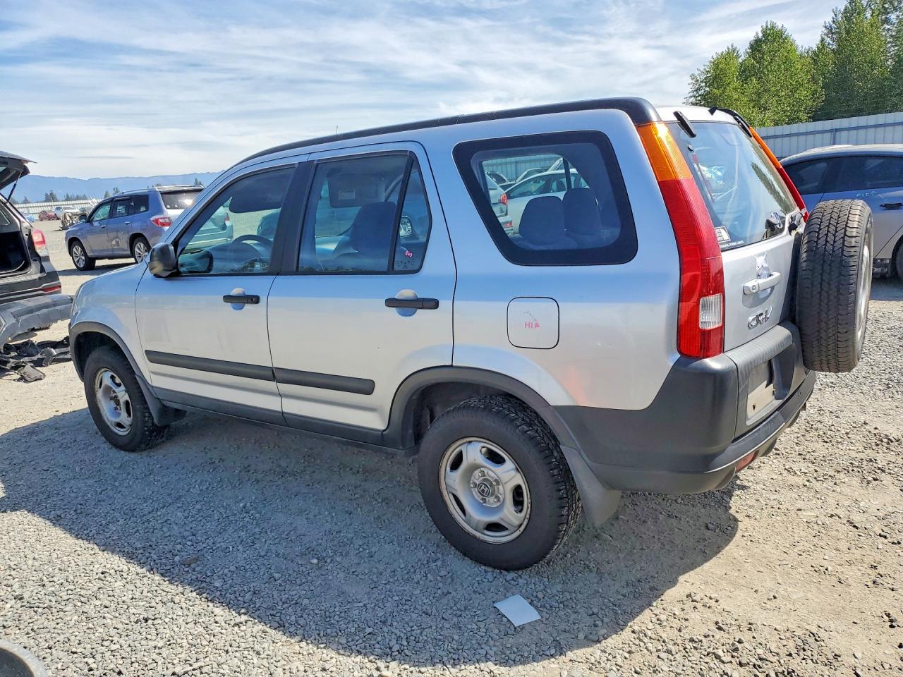 2004 Honda Cr-v Lx Silver vin: JHLRD78444C012543