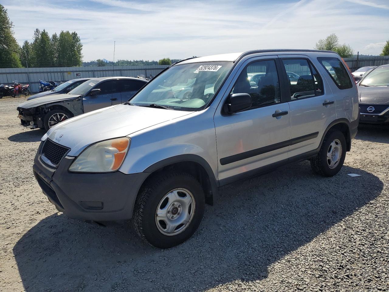 2004 Honda Cr-v Lx Silver vin: JHLRD78444C012543