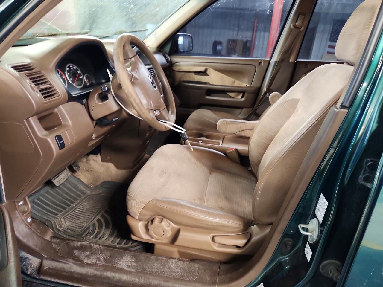 2002 Honda Cr-v Lx Зеленый vin: JHLRD78452C019689