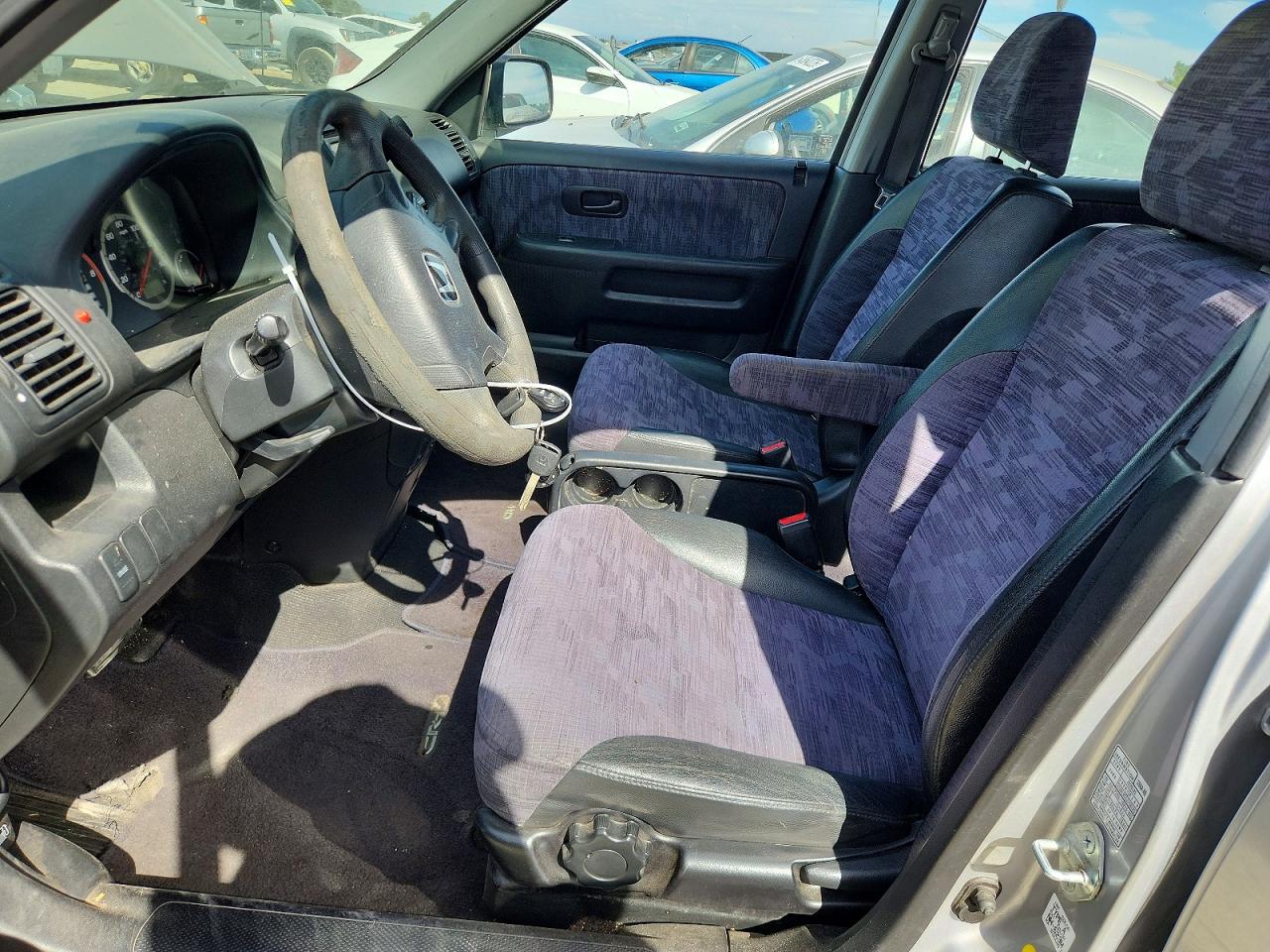 2002 Honda Cr-v Lx Silver vin: JHLRD78462C076676
