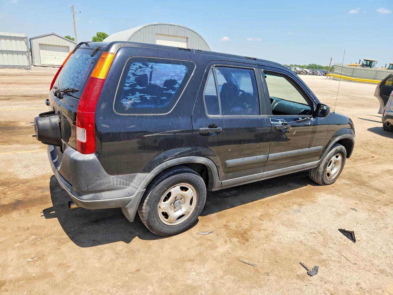 2003 Honda Cr-v Lx Black vin: JHLRD78463C046014