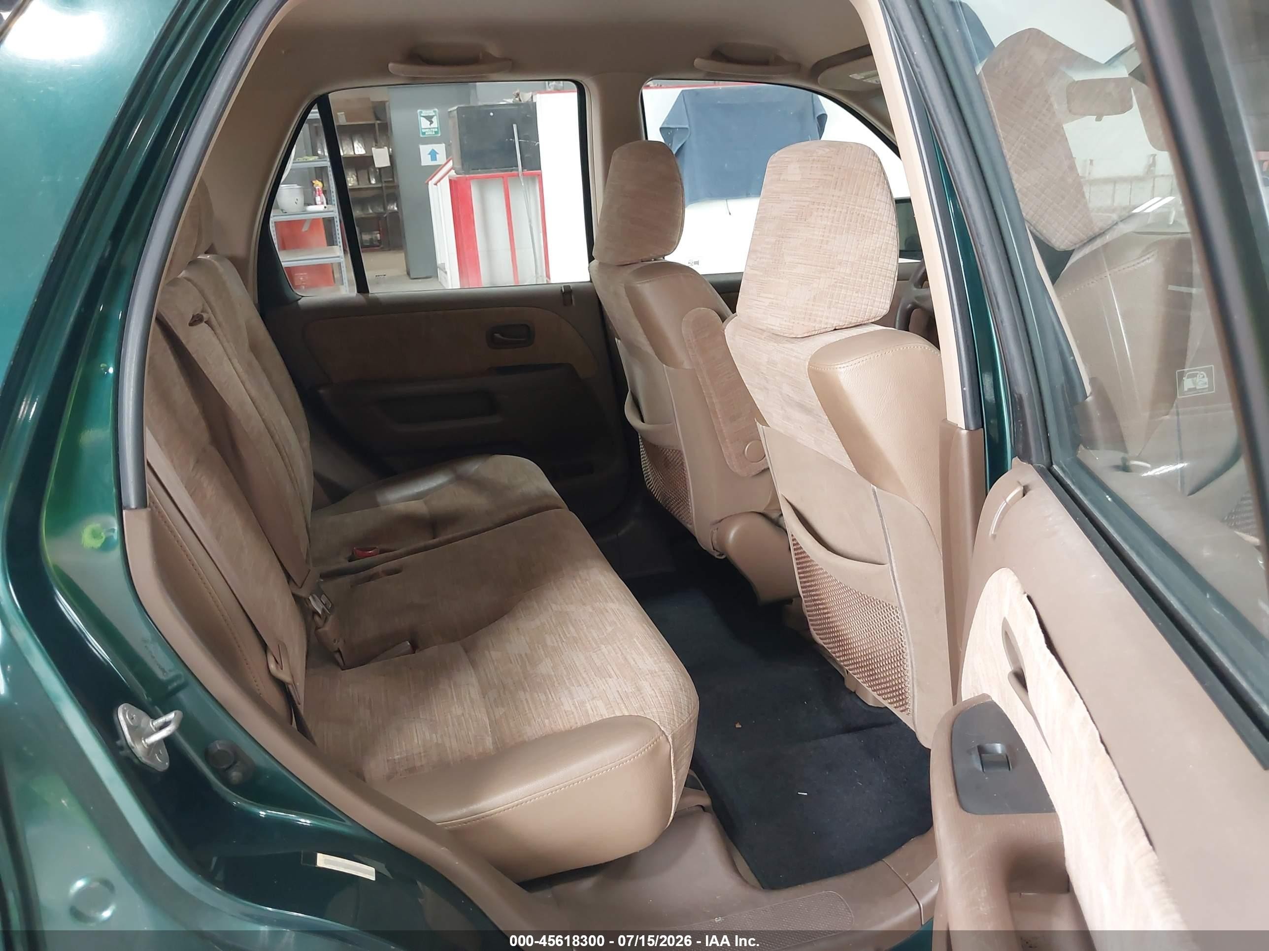 2002 Honda Cr-v Lx Green vin: JHLRD78472C001887