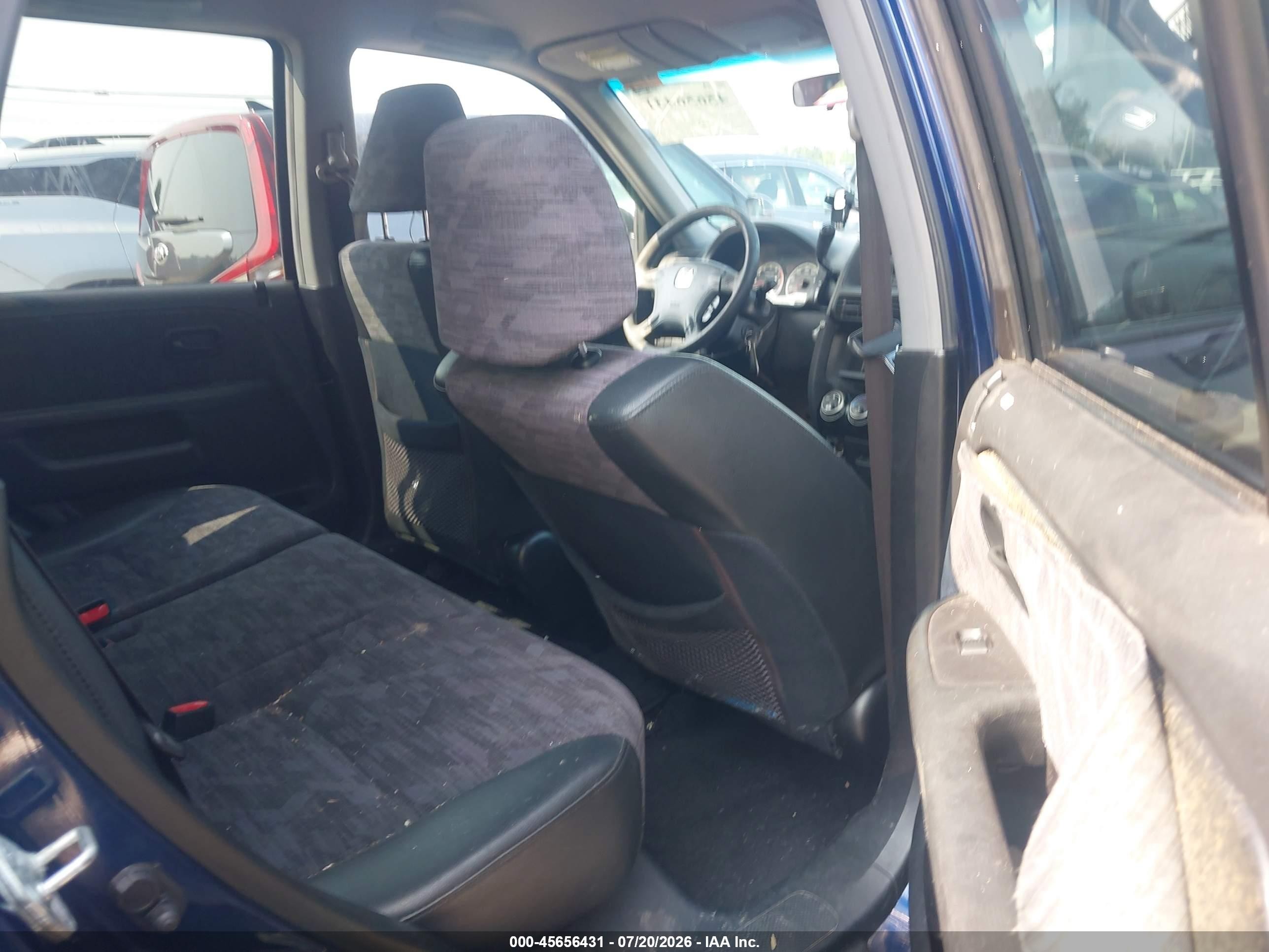 2002 Honda Cr-v Lx Blue vin: JHLRD78472C023954