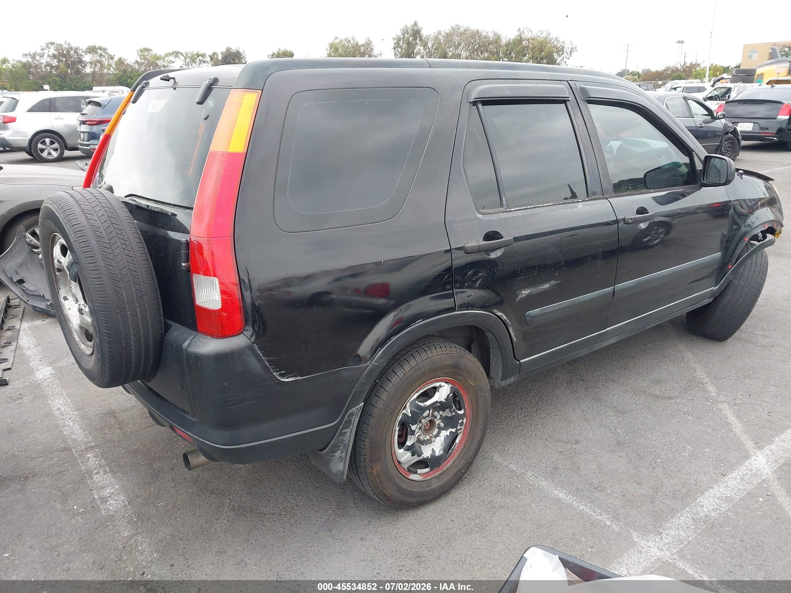 2002 Honda Cr-v Lx Gray vin: JHLRD78472C085810