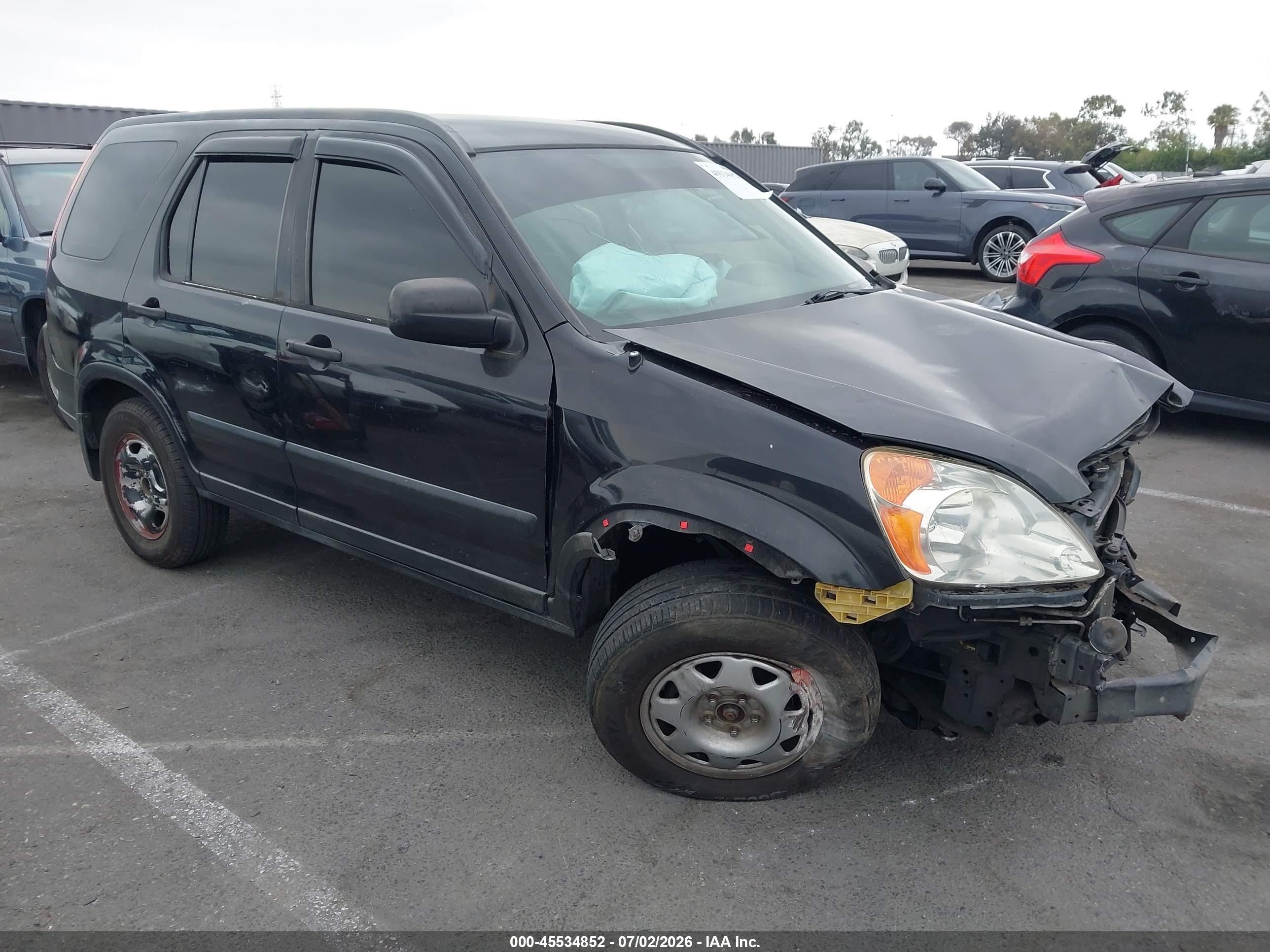 2002 Honda Cr-v Lx Gray vin: JHLRD78472C085810