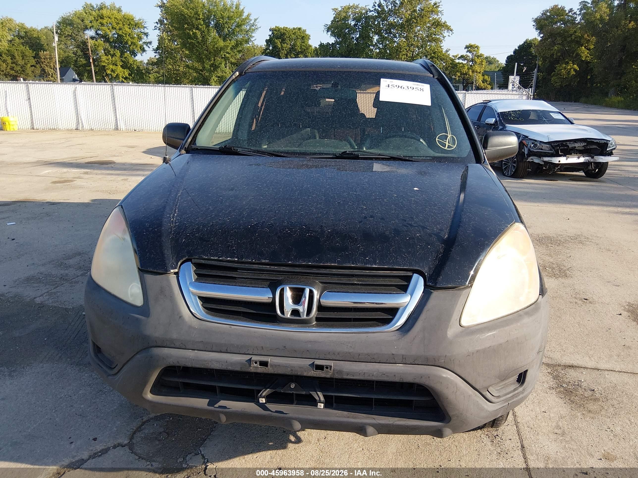 2004 Honda Cr-v Lx Black vin: JHLRD78474C056973