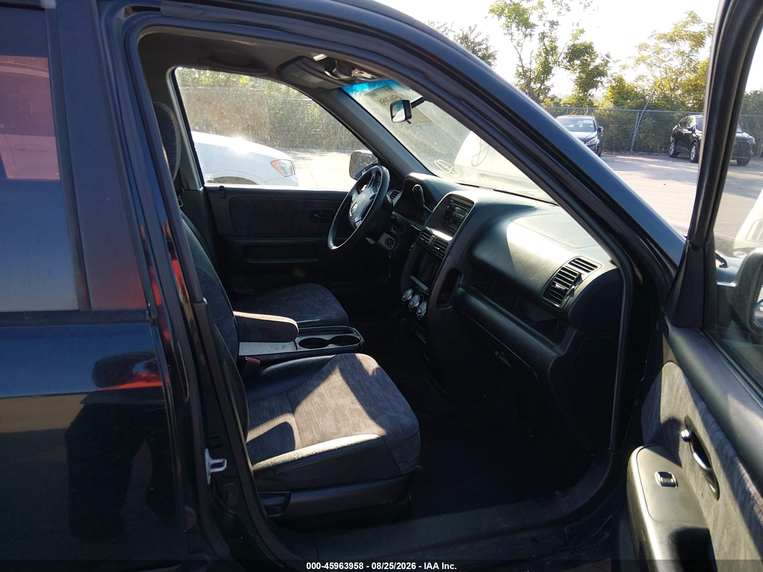 2004 Honda Cr-v Lx Black vin: JHLRD78474C056973