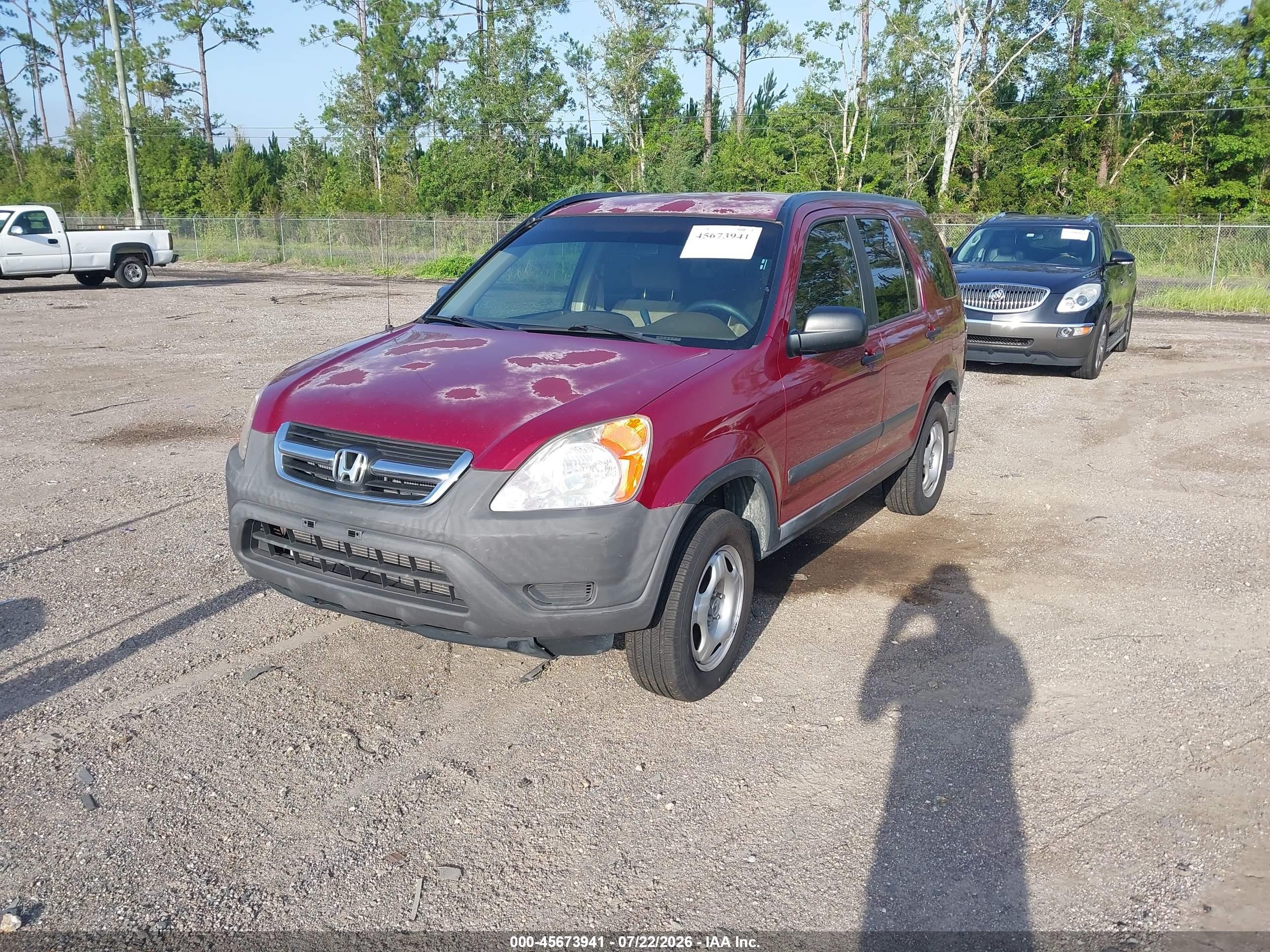 2002 Honda Cr-v Lx Бордовый vin: JHLRD78482C047843