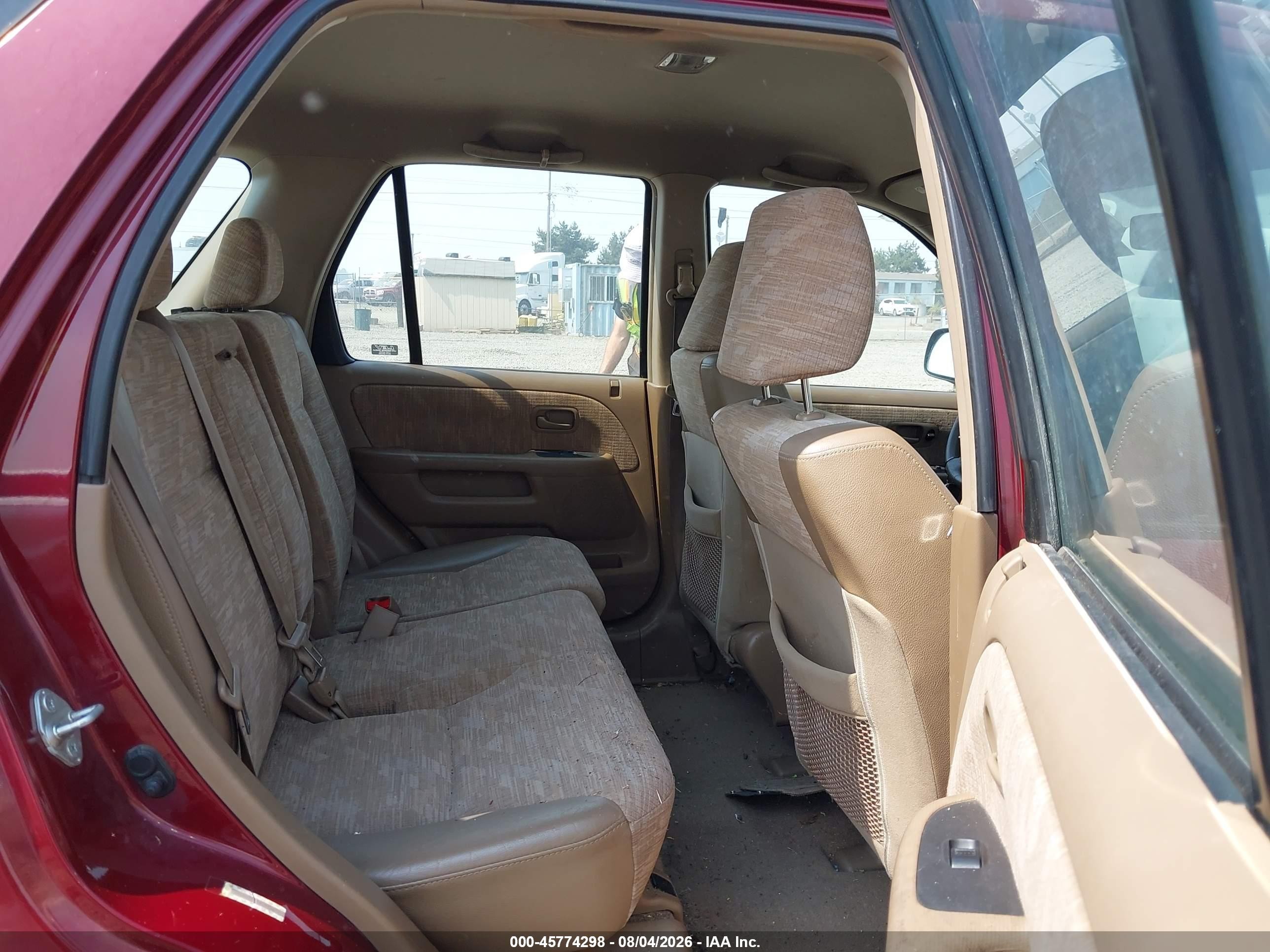 2004 Honda Cr-v Lx Red vin: JHLRD78484C005272