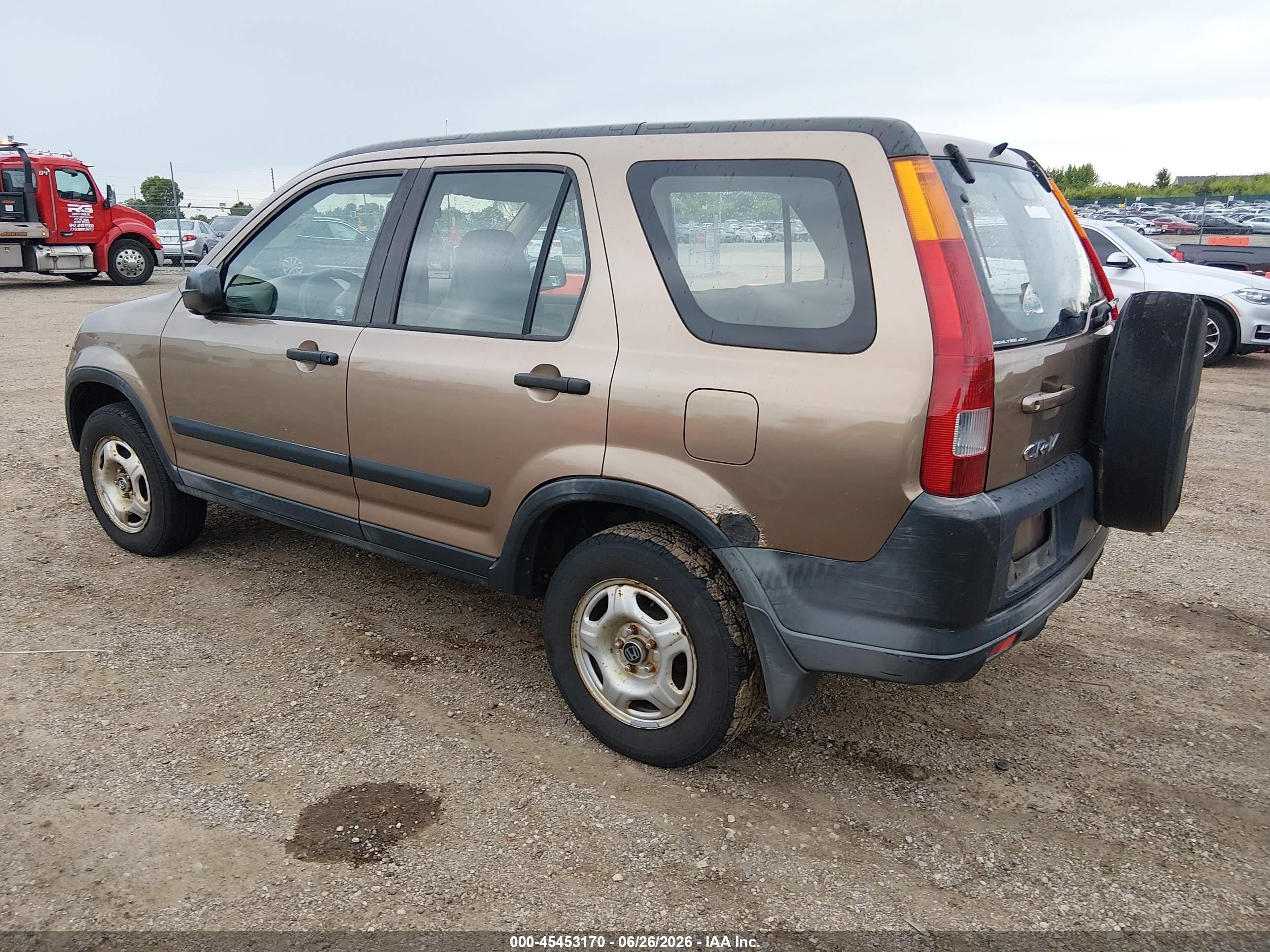 2002 Honda Cr-v Lx Gold vin: JHLRD78492C044255