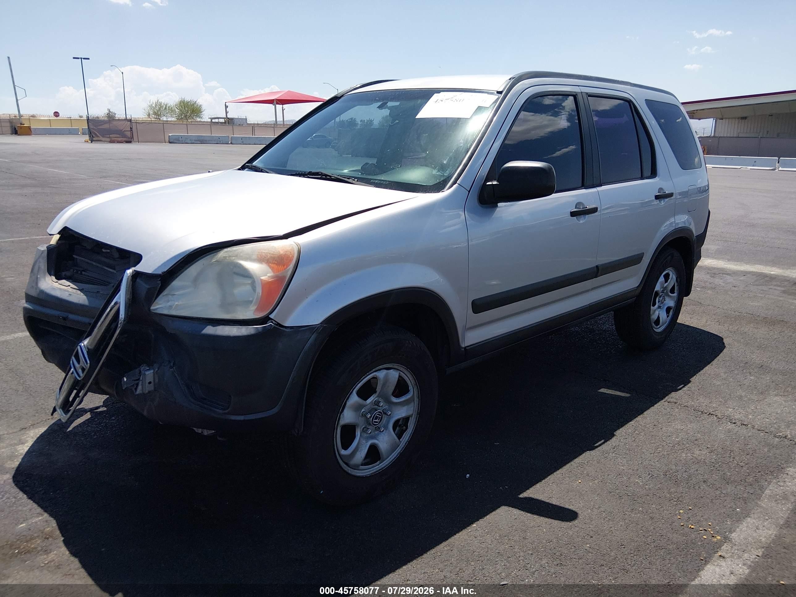 2002 Honda Cr-v Lx Silver vin: JHLRD784X2C070511