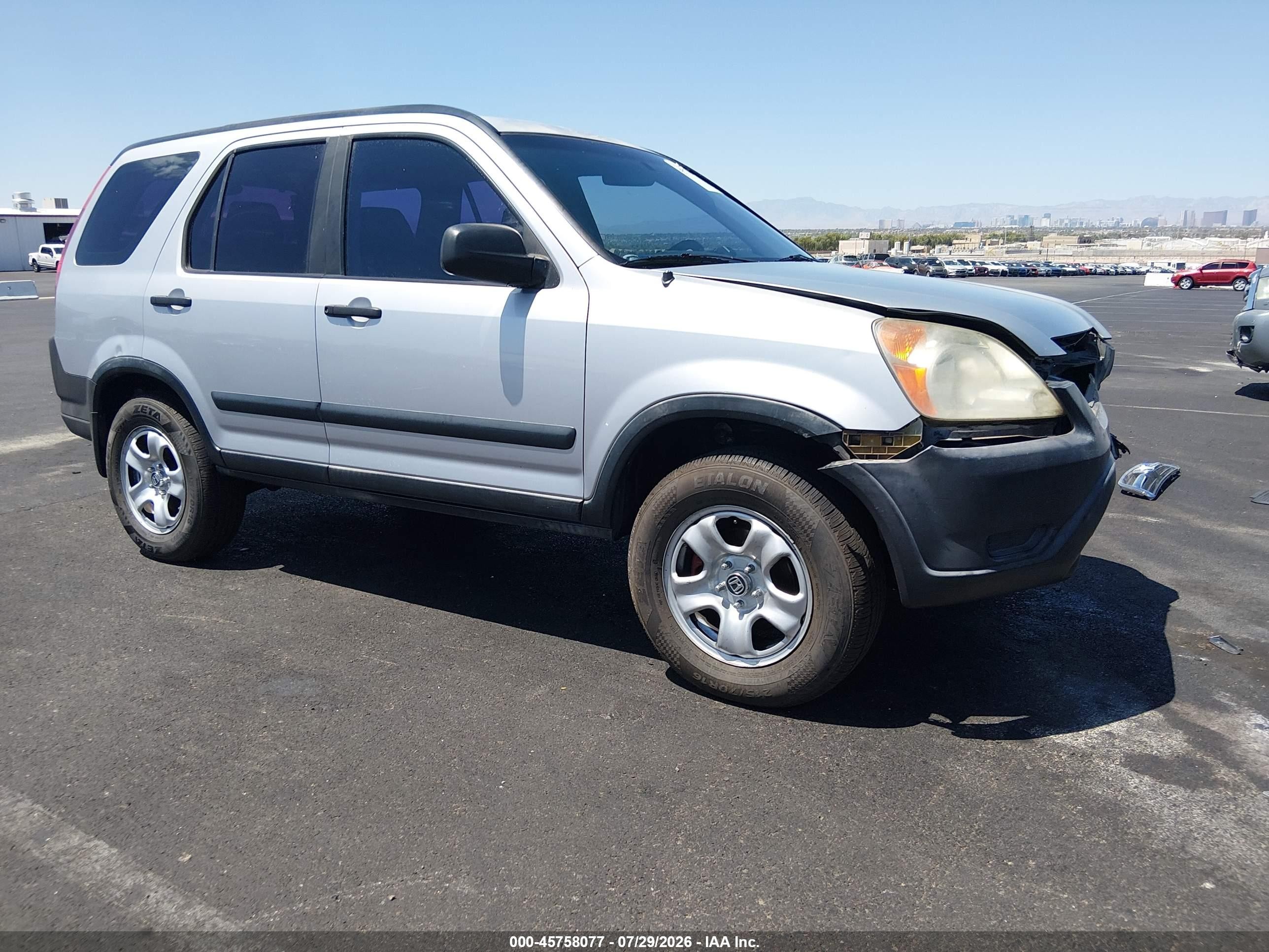 2002 Honda Cr-v Lx Silver vin: JHLRD784X2C070511