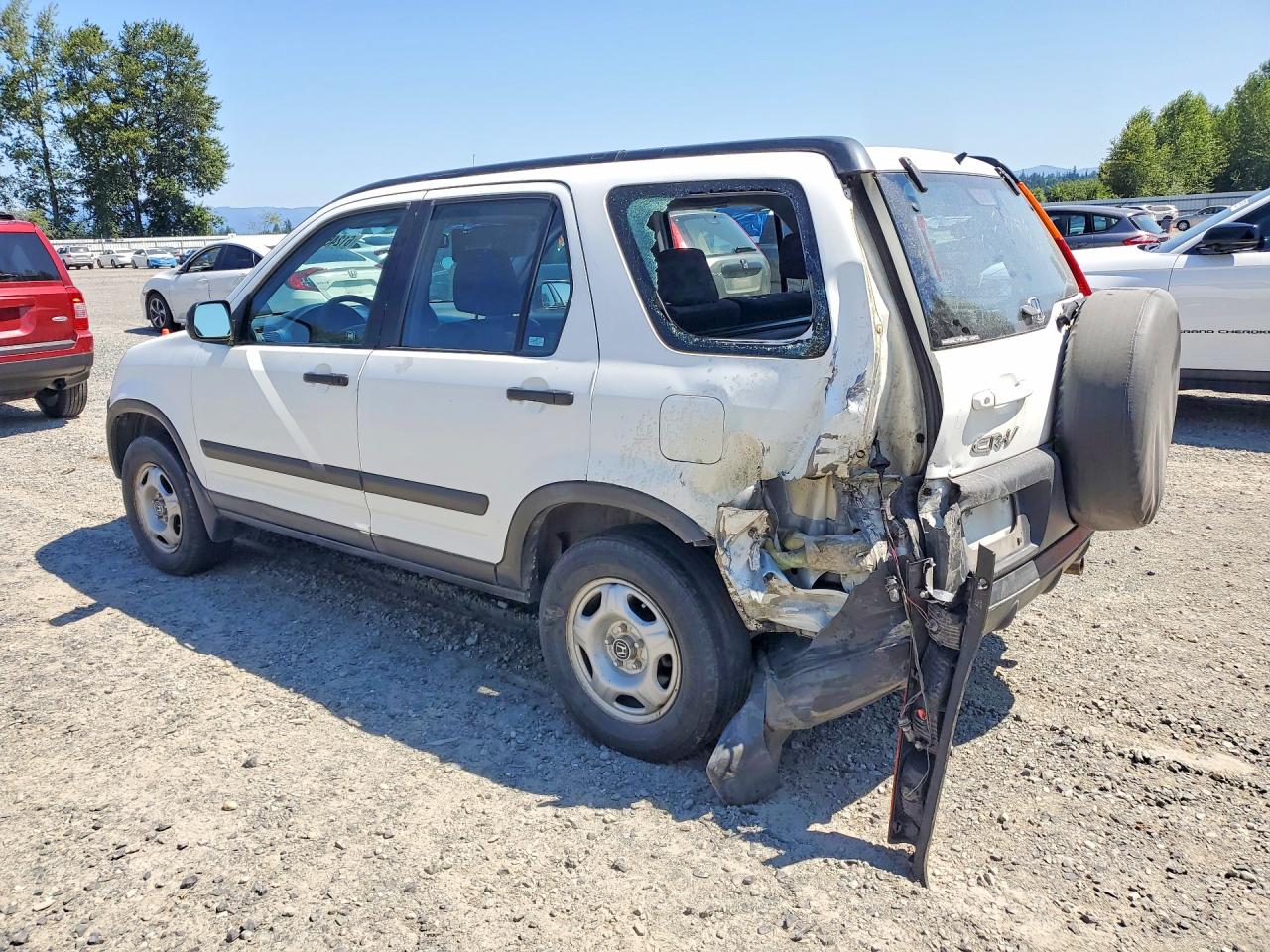 2003 Honda Cr-v Lx Белый vin: JHLRD784X3C039552