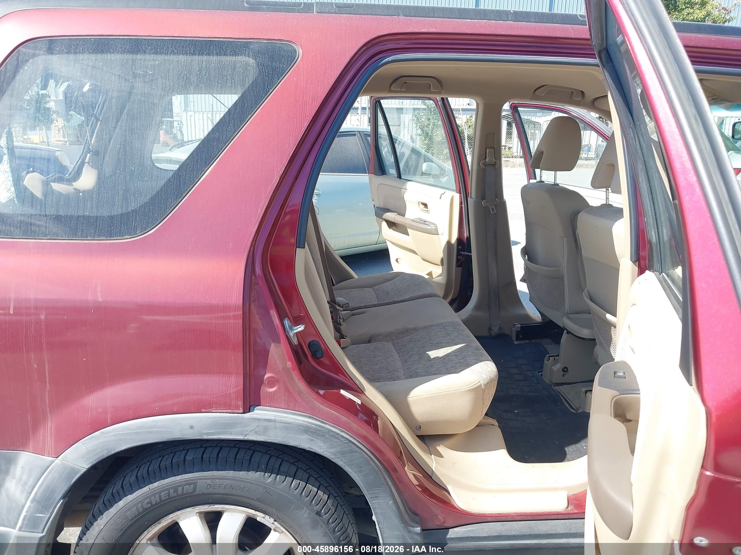 2006 Honda Cr-v Lx Red vin: JHLRD78506C012180