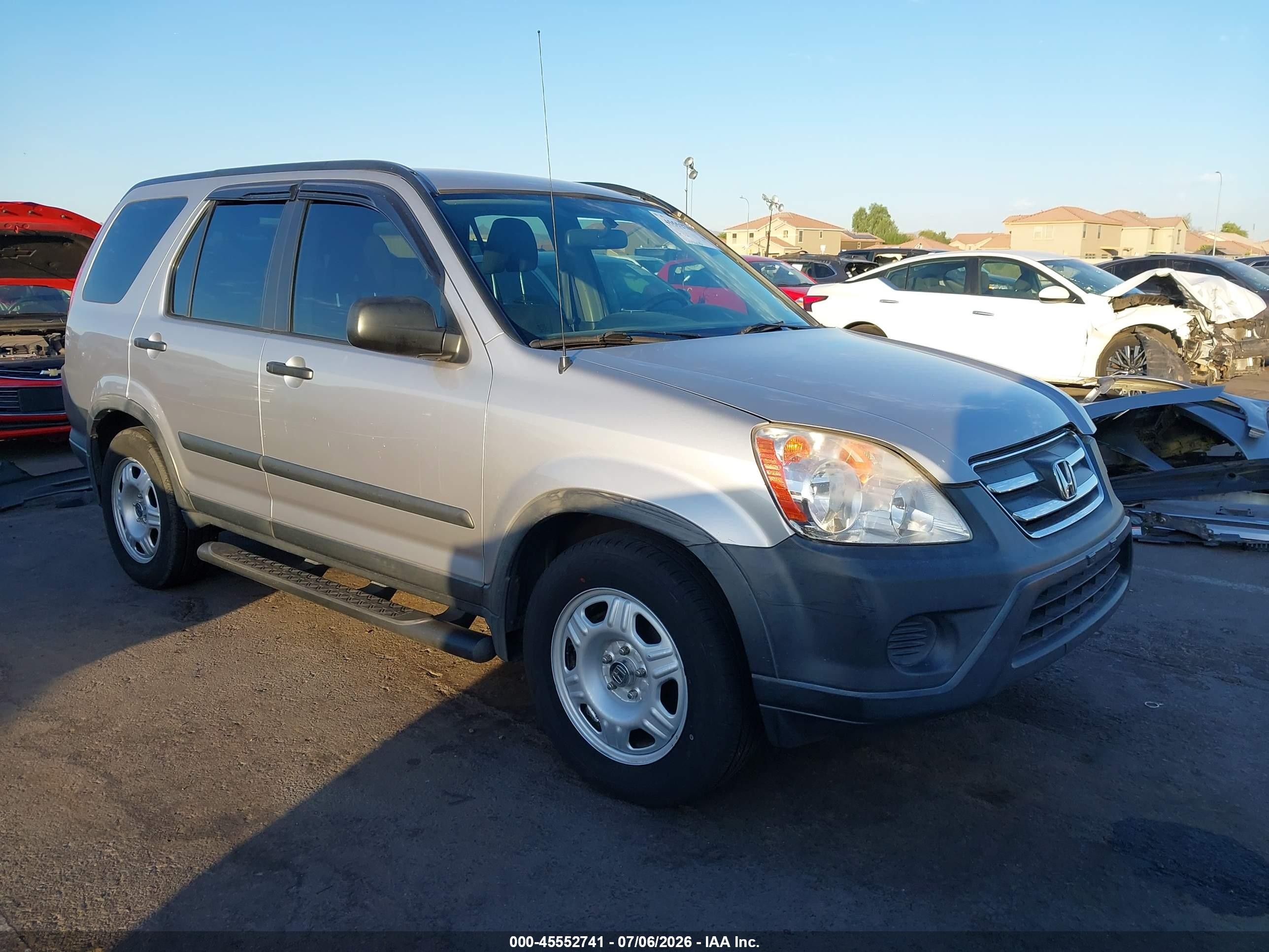 2005 Honda Cr-v Lx Серый vin: JHLRD78525C013605