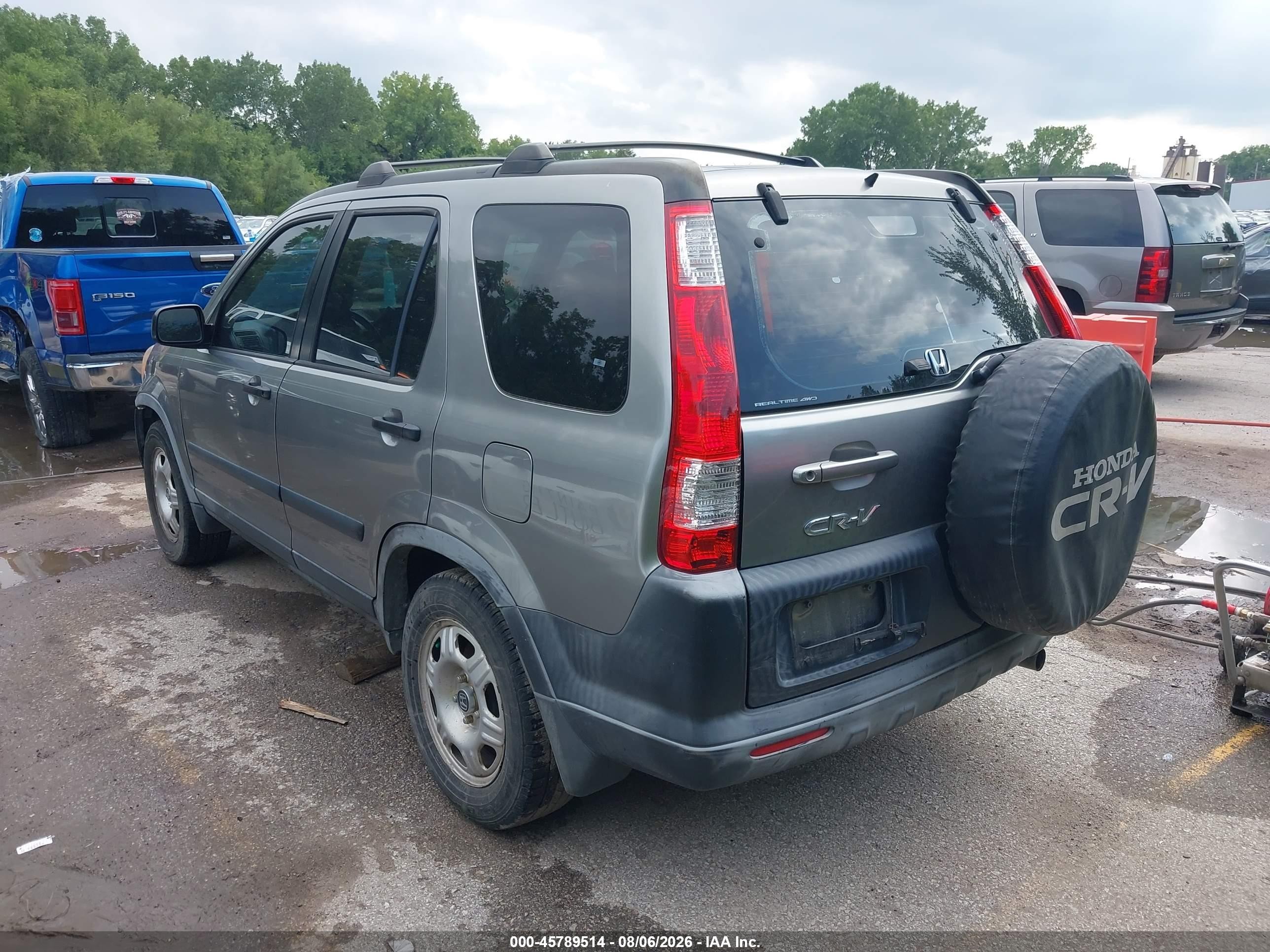 2005 Honda Cr-v Lx Gray vin: JHLRD78525C043669