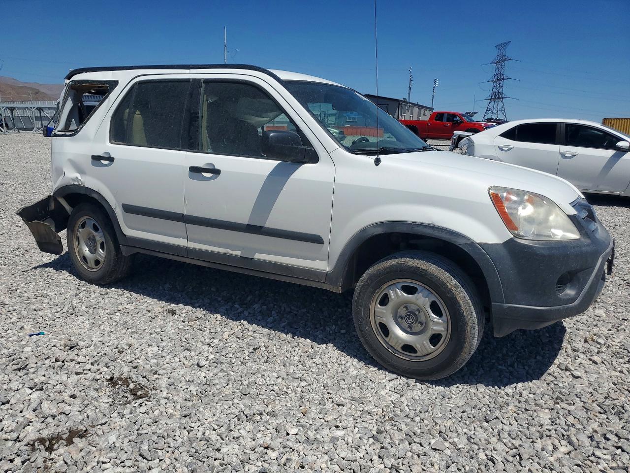 2005 Honda Cr-v Lx Белый vin: JHLRD78545C007451